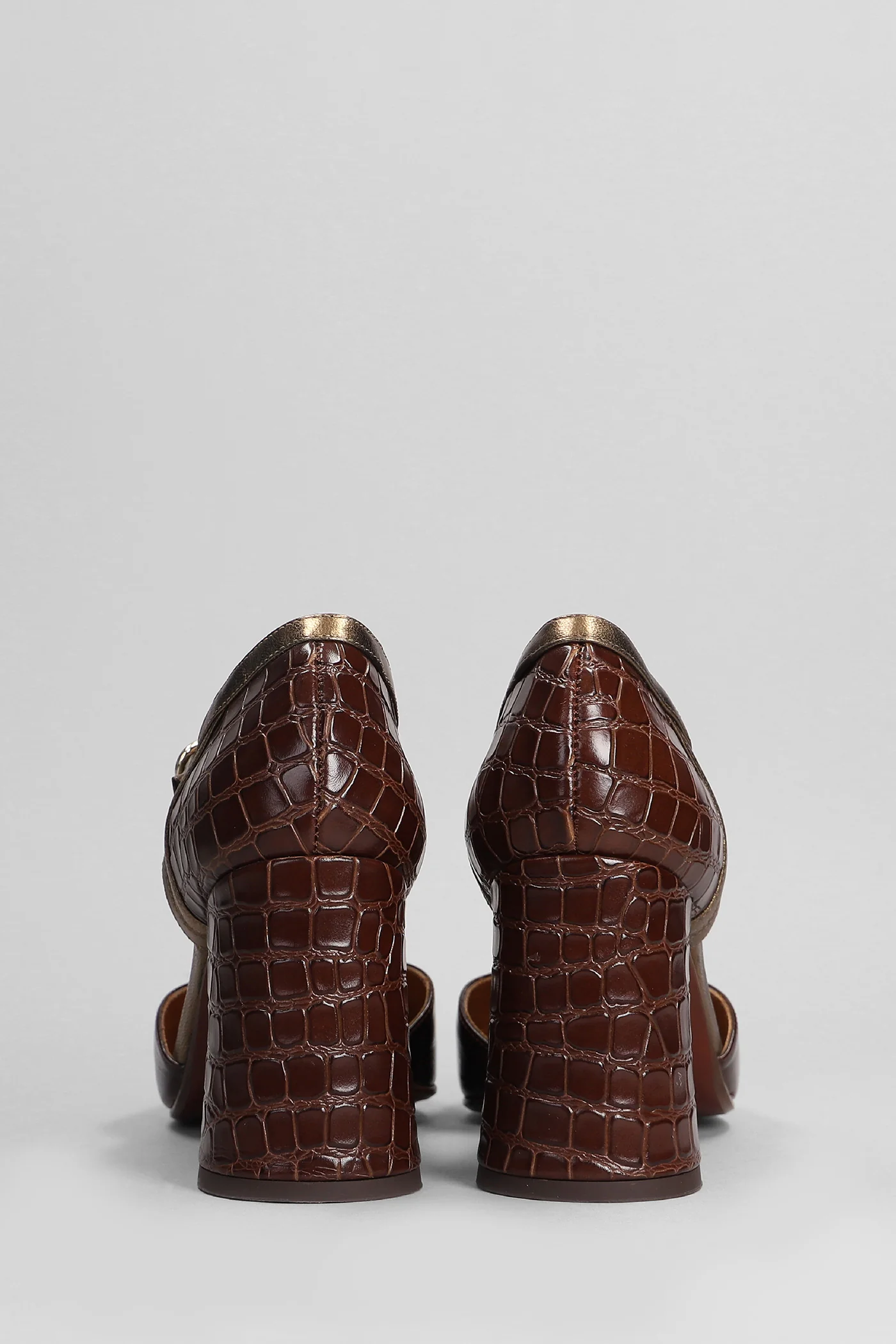 Lule Pumps in brown leather - Image 4