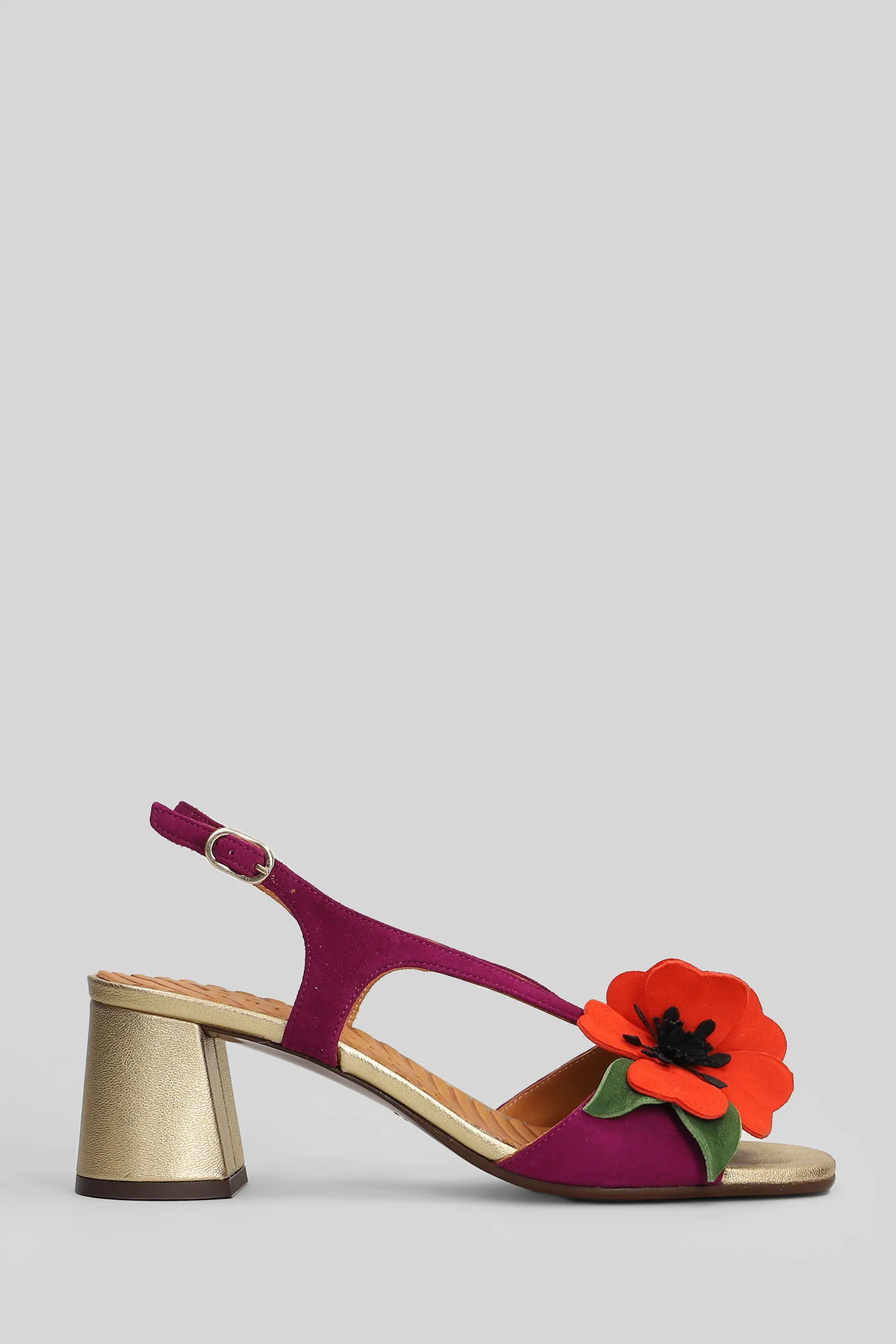 Rymane Sandals in Viola suede
