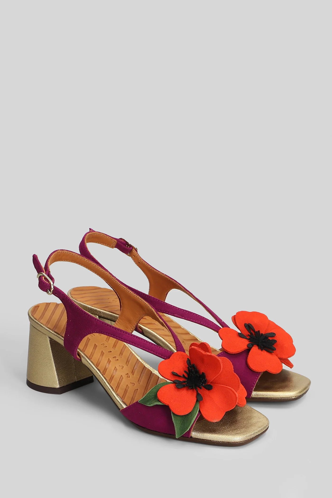 Rymane Sandals in Viola suede - Image 2