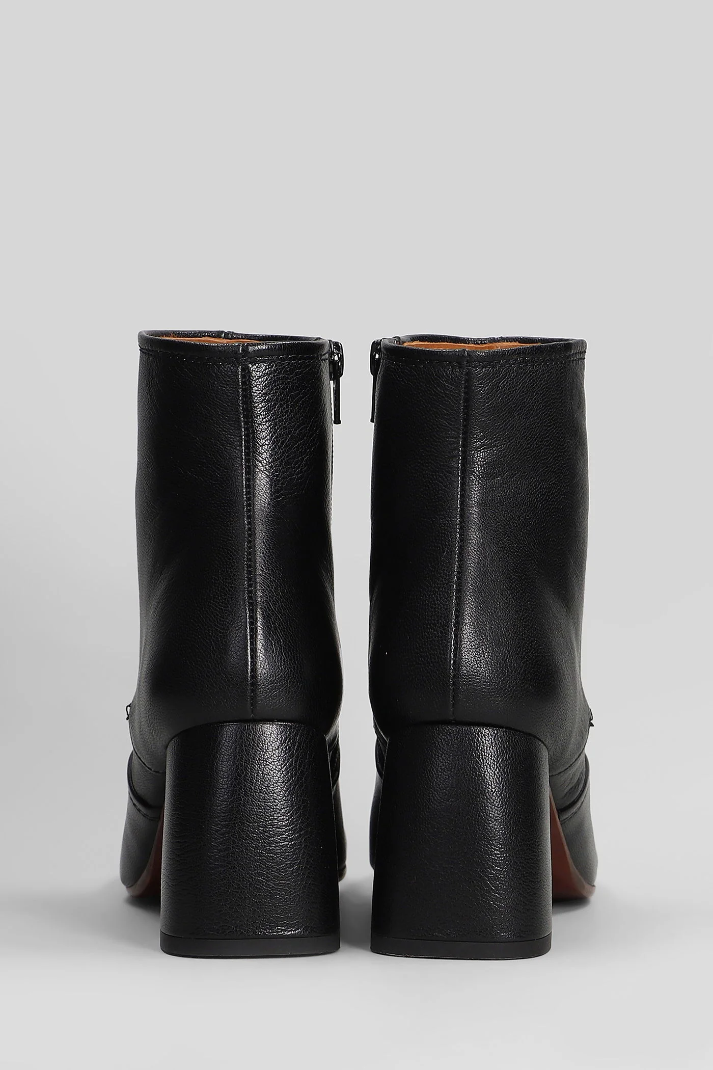 Sonli High heels Ankle boots in black leather - Image 4