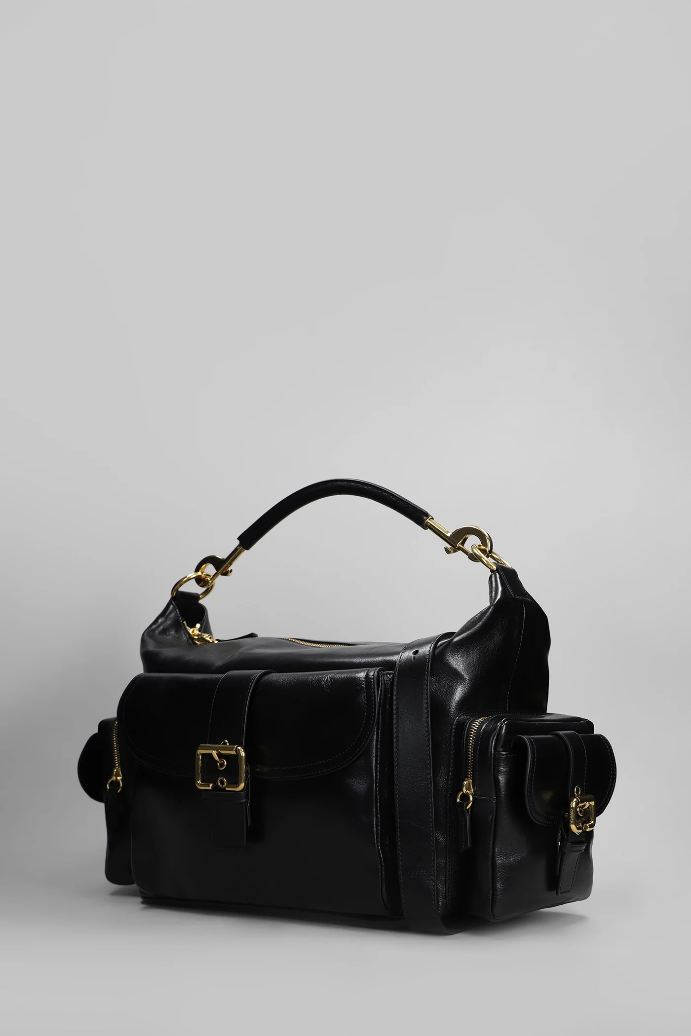 Camera bag Shoulder bag in black leather - Image 2