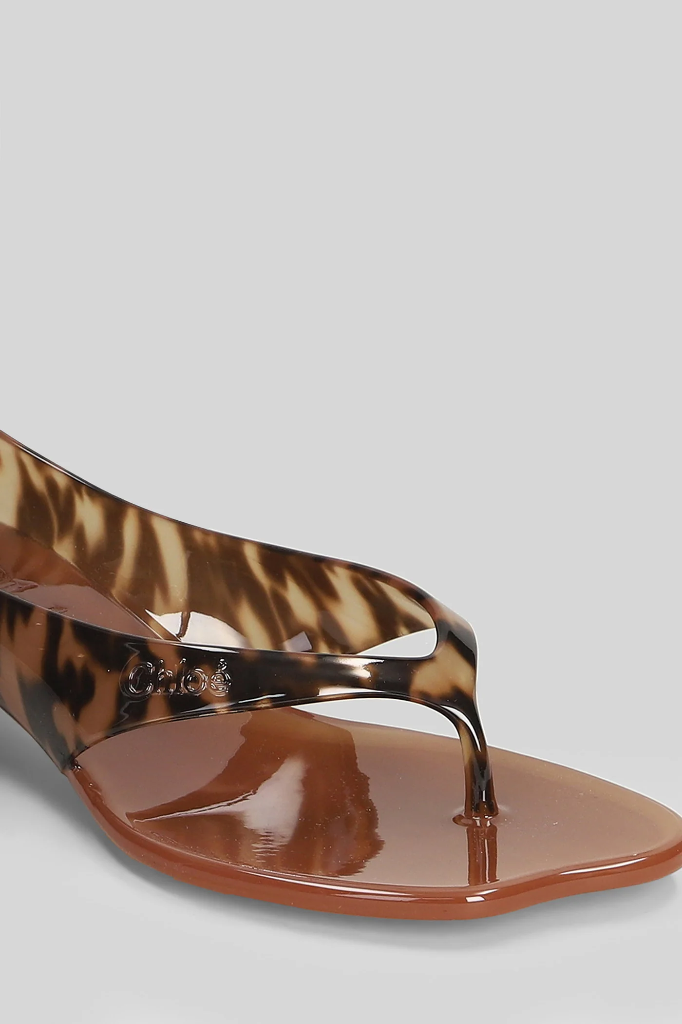 Chloe jelly Flat sandal-slipper in Animalier PVC - Image 5