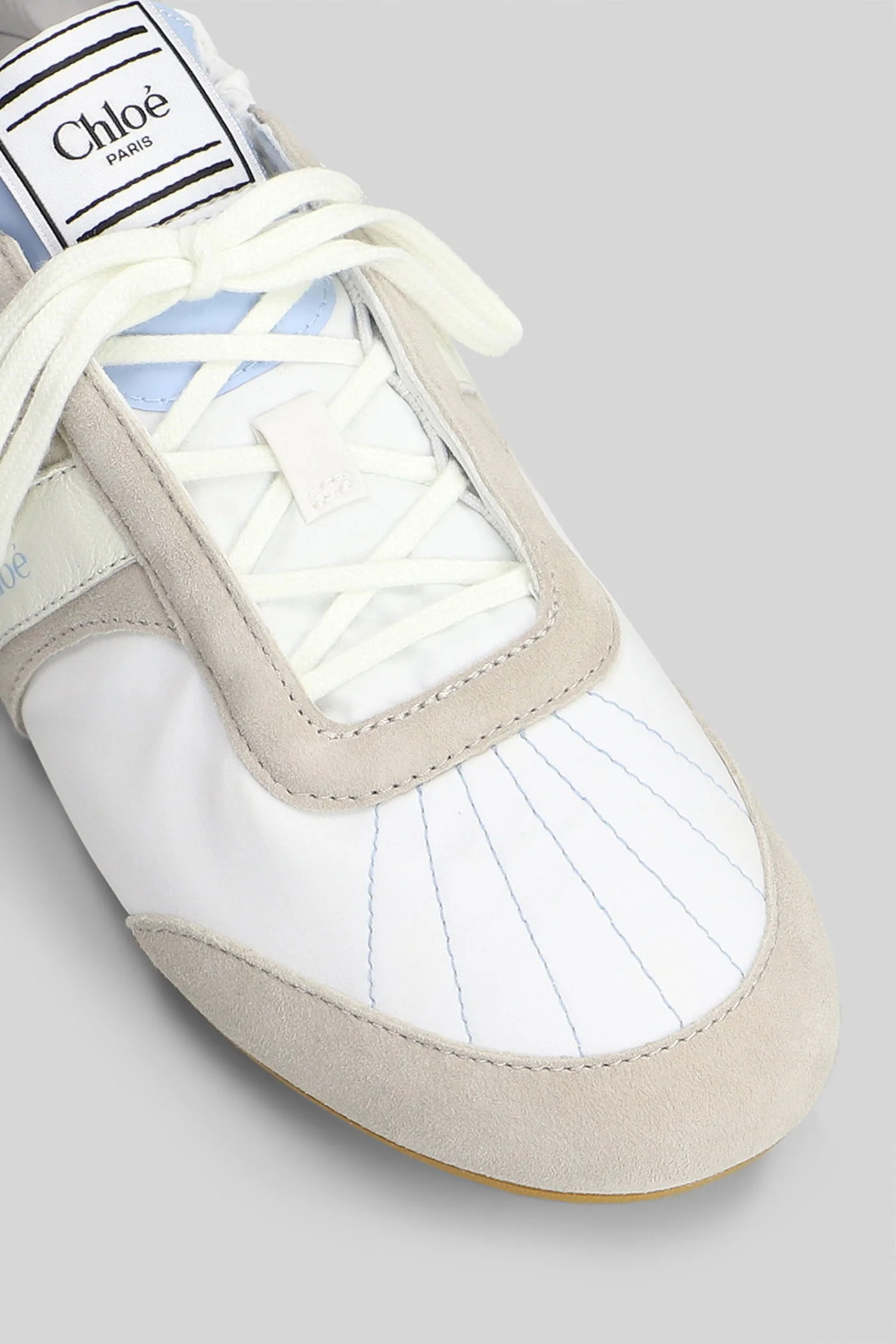 Kick Sneakers in white suede and leather - Image 5