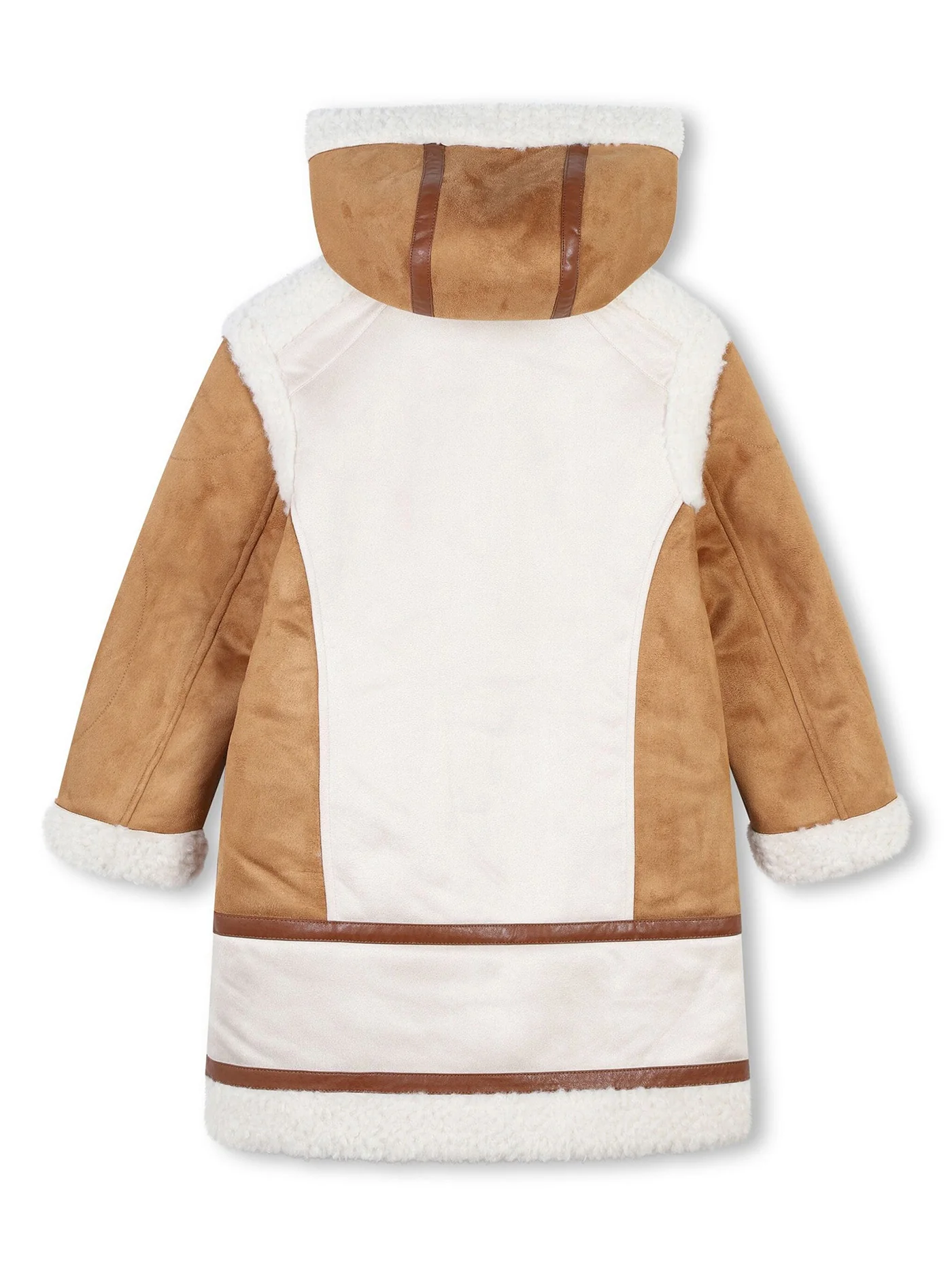 Shearling in beige polyester - Image 2