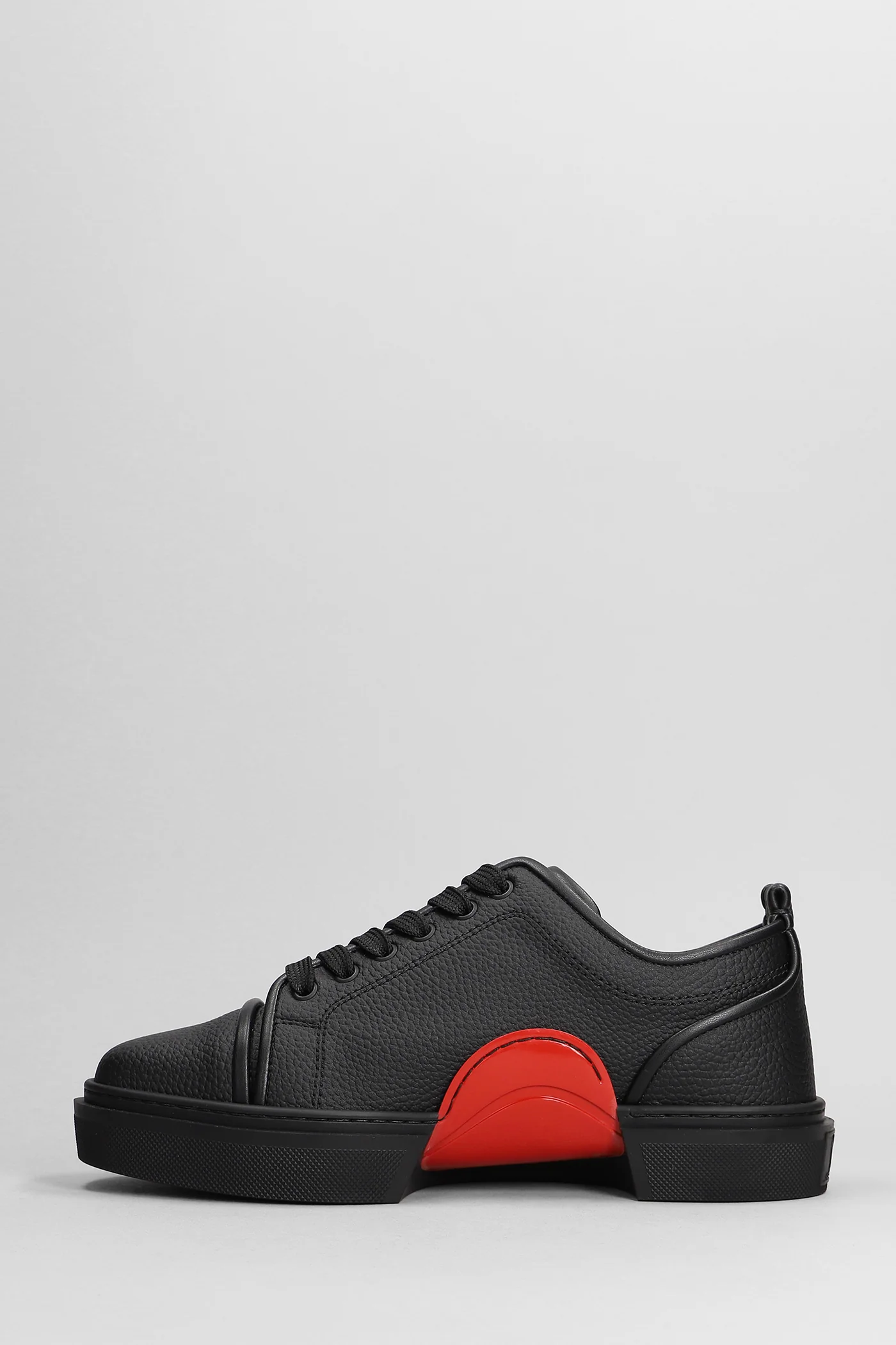 Adolon junior Sneakers in black leather - Image 3
