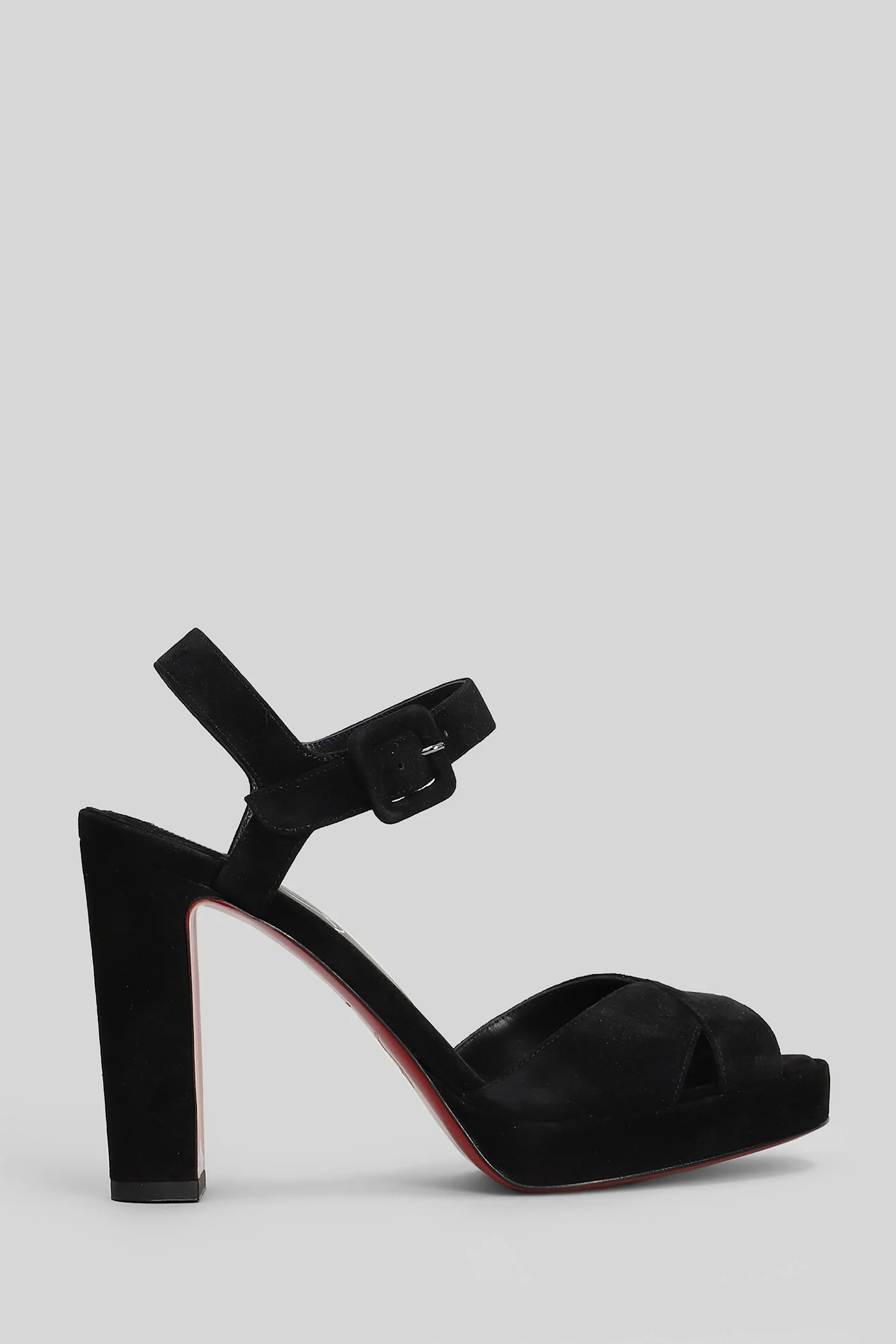 Cora 100 Sandals in black suede