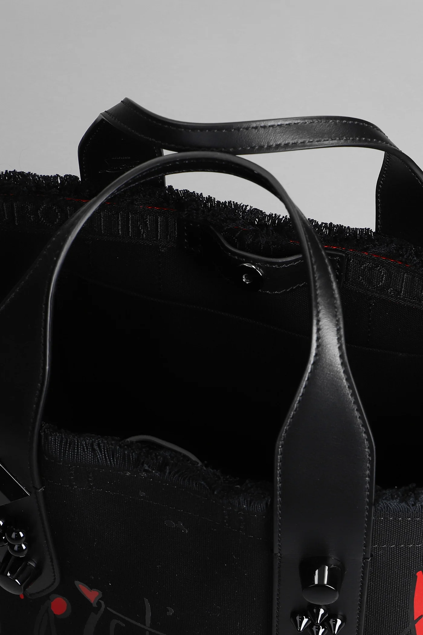 Frangibus Tote in black cotton - Image 4