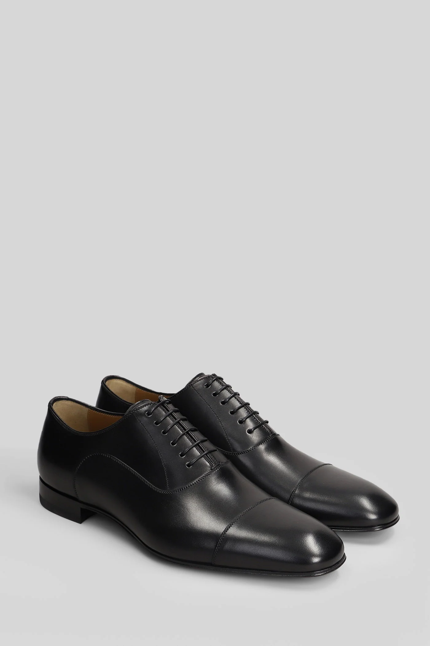 Greggo Lace up shoes in black leather - Image 2