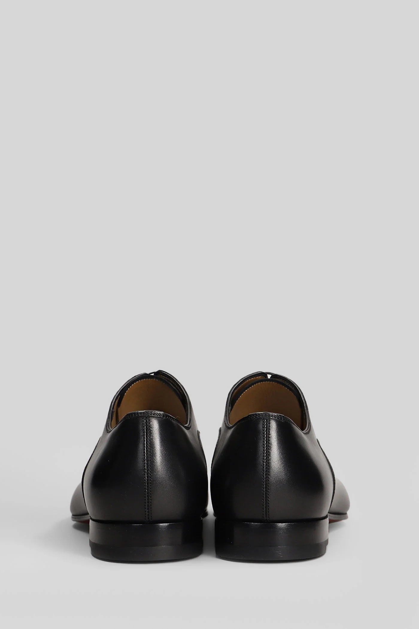 Greggo Lace up shoes in black leather - Image 4
