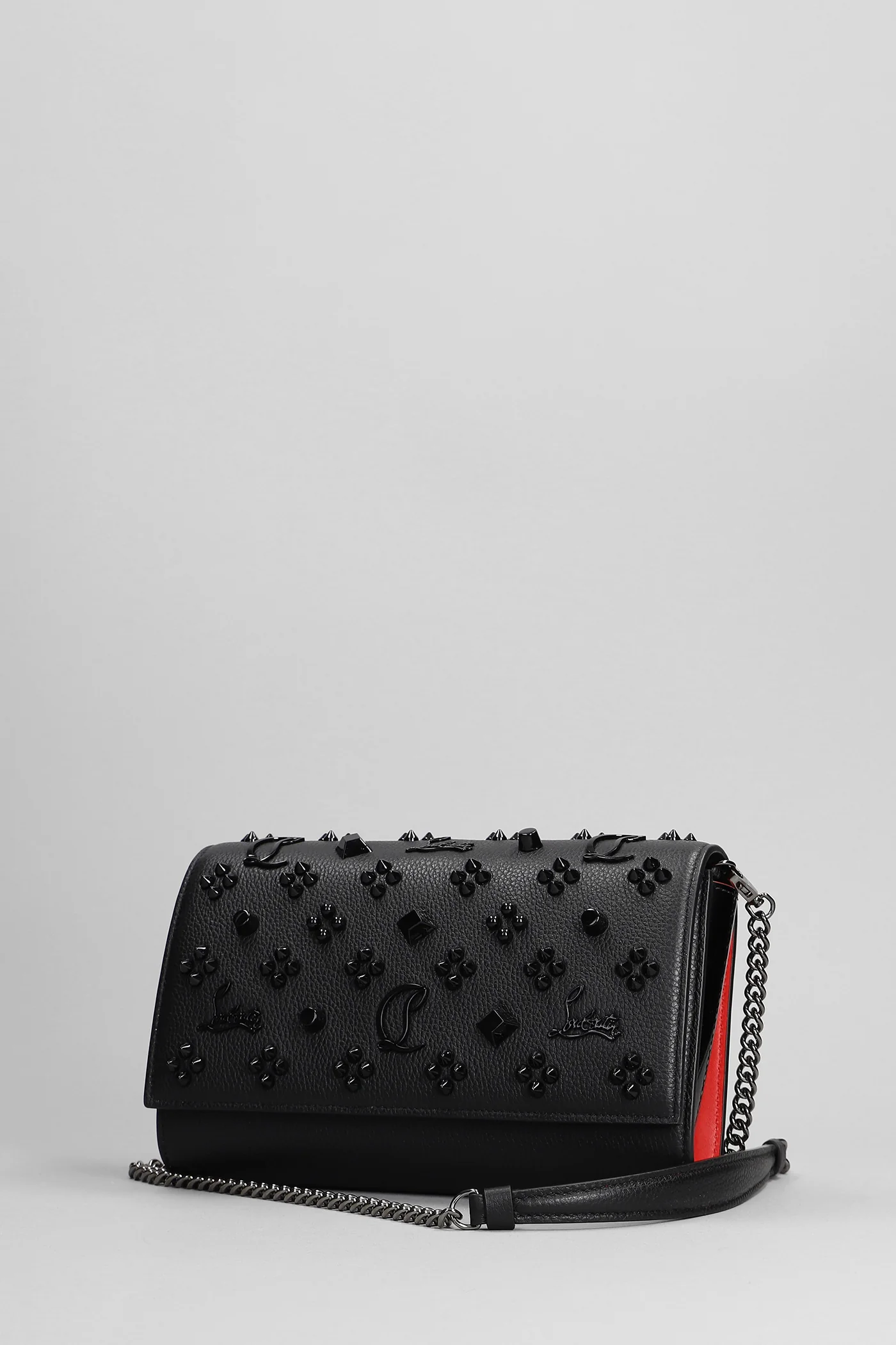 Paloma clutch Shoulder bag in black leather - Image 2
