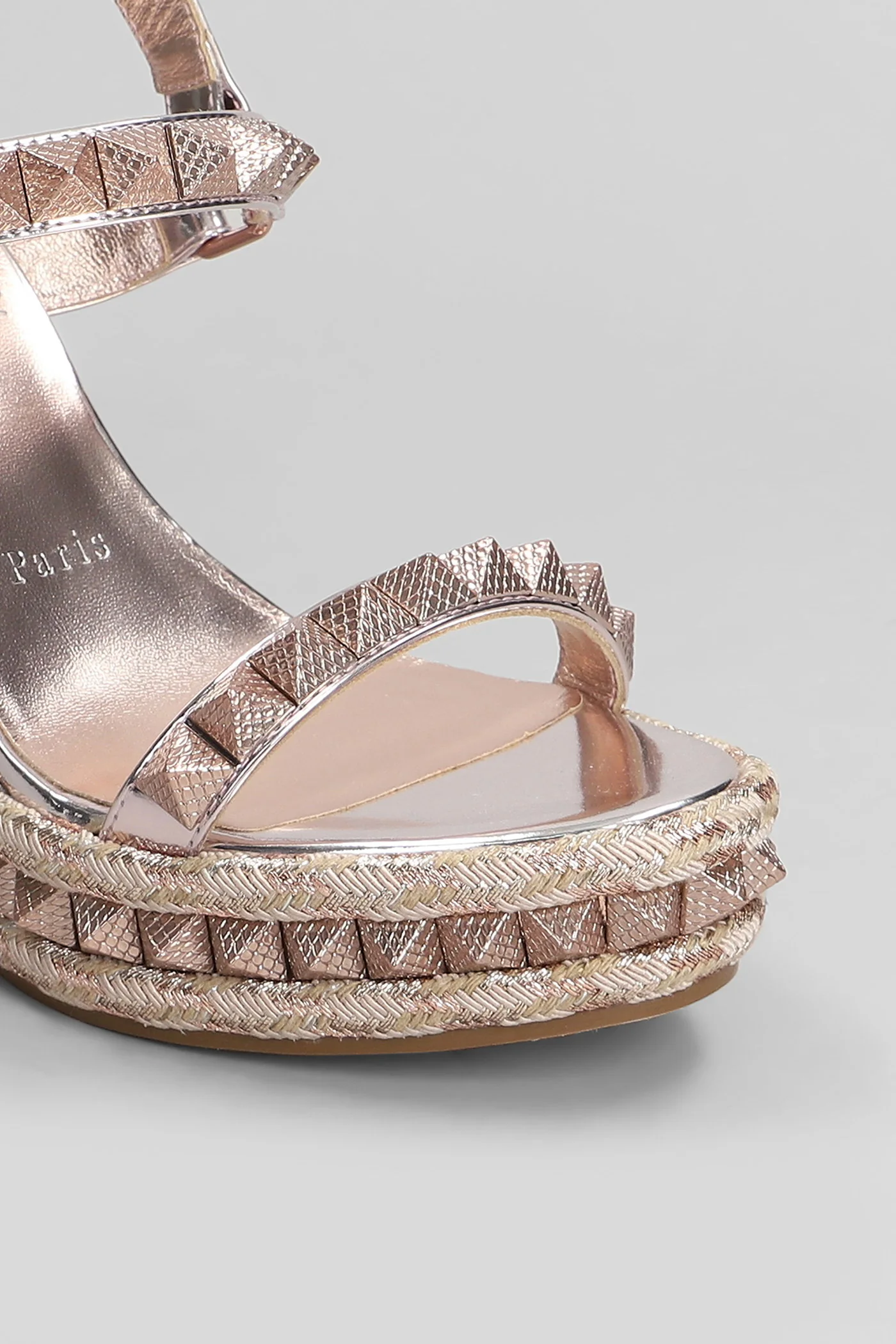 Pyraclou 110 Sandals in rose-pink leather - Image 5