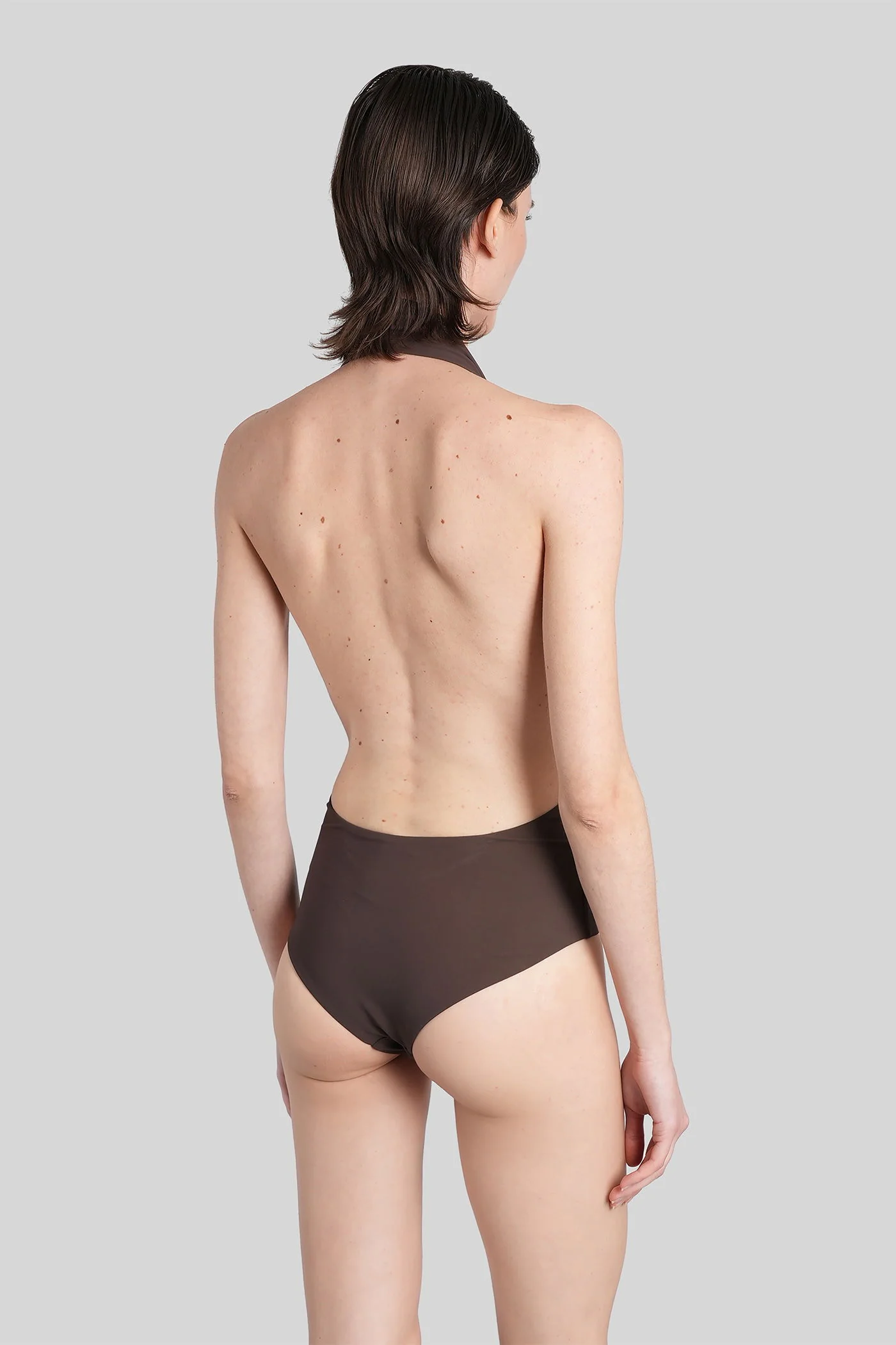 Beachwear in brown polyamide - Image 2
