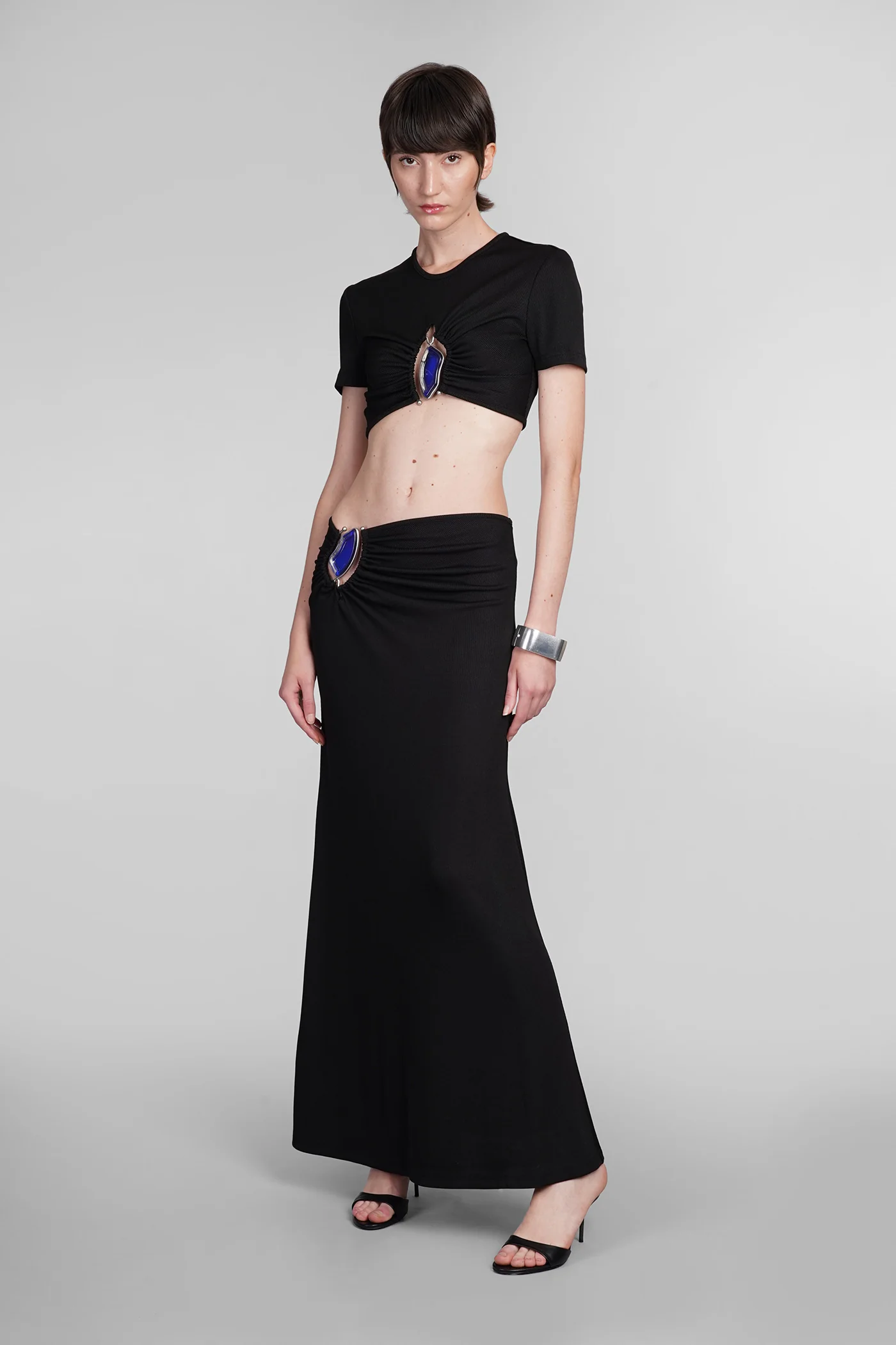 T-Shirt in black polyester - Image 2