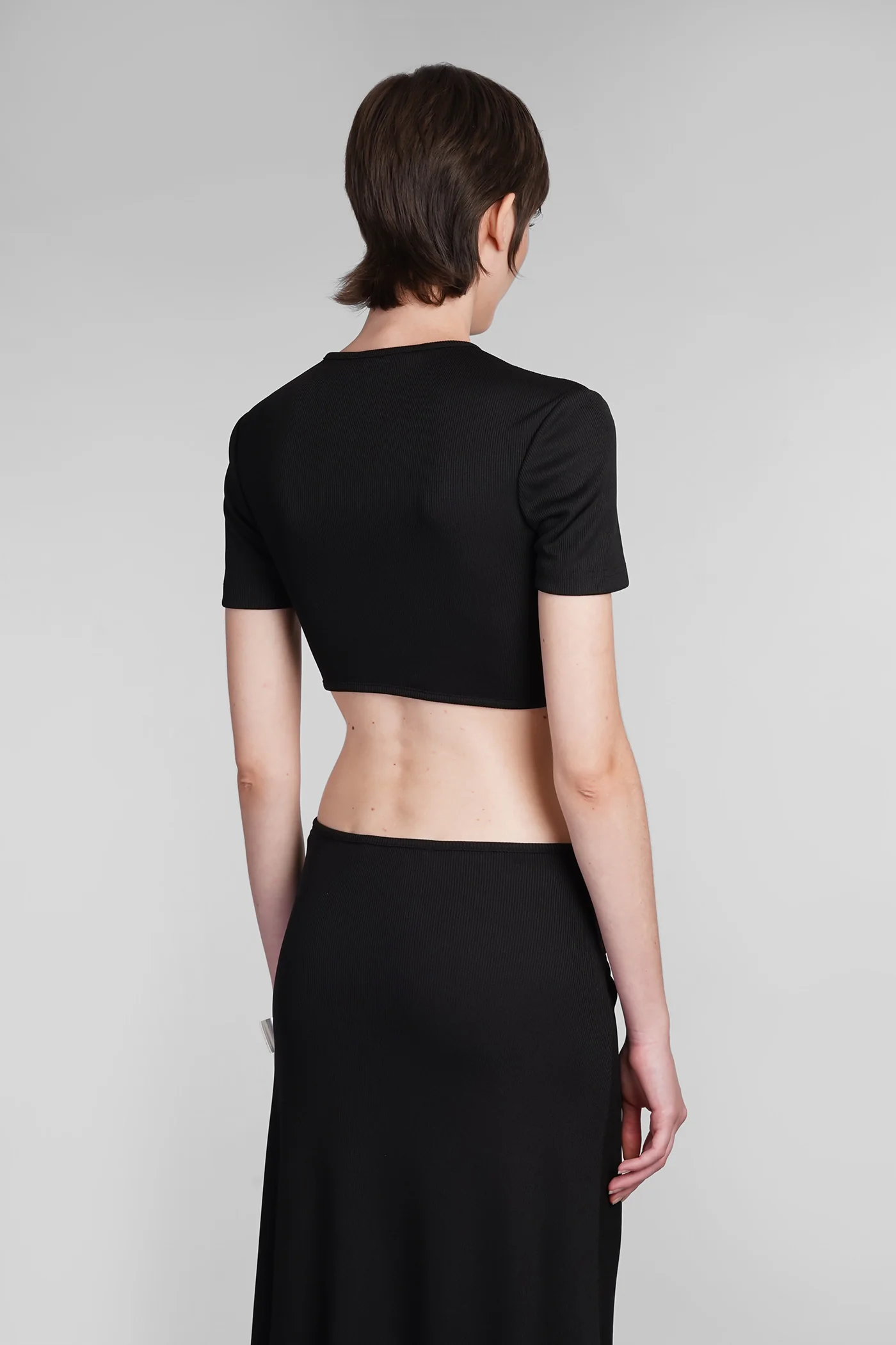 T-Shirt in black polyester - Image 3