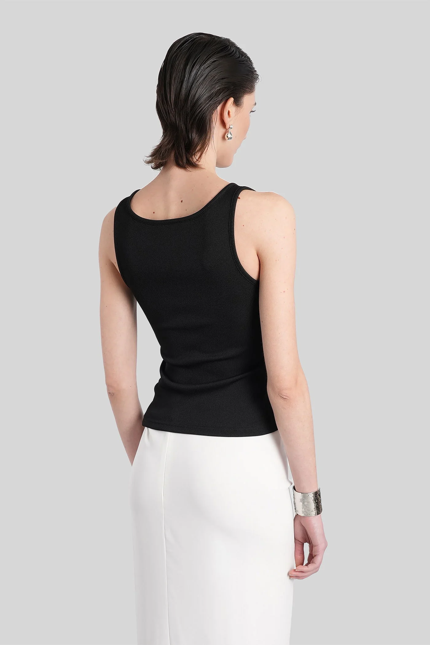 Topwear in black polyester - Image 3