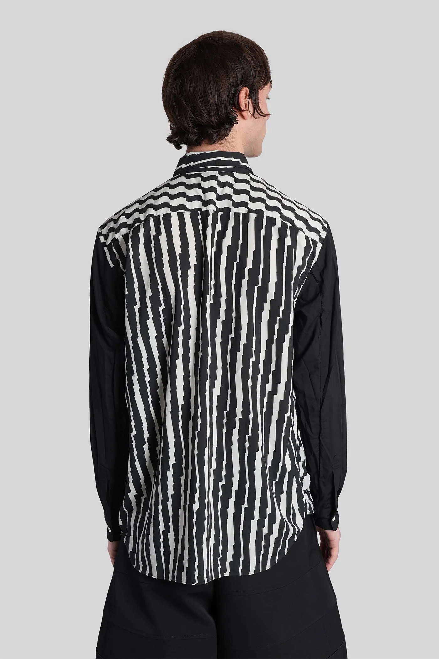 Shirt in grey polyester - Image 3