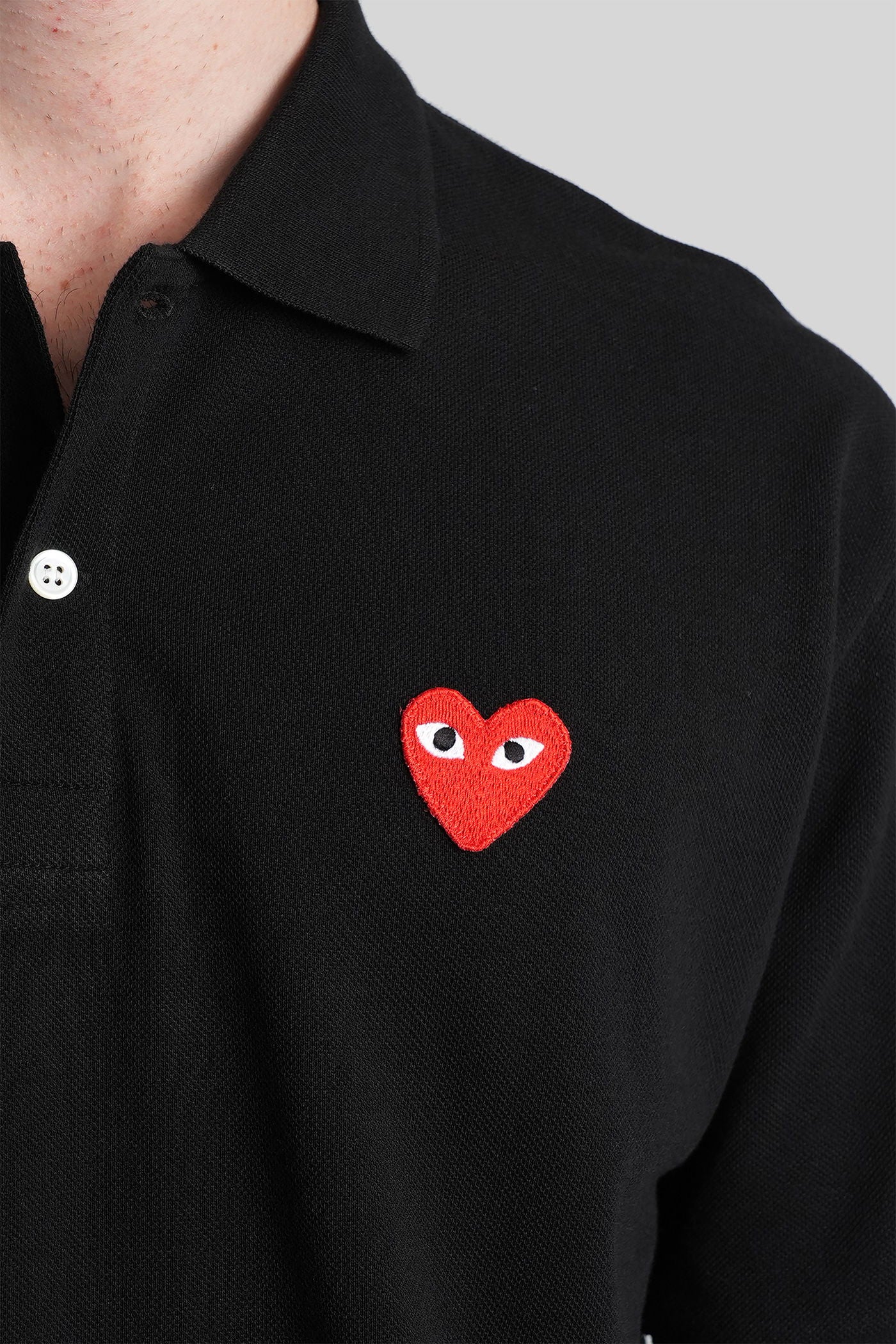 Polo in black cotton - Image 5