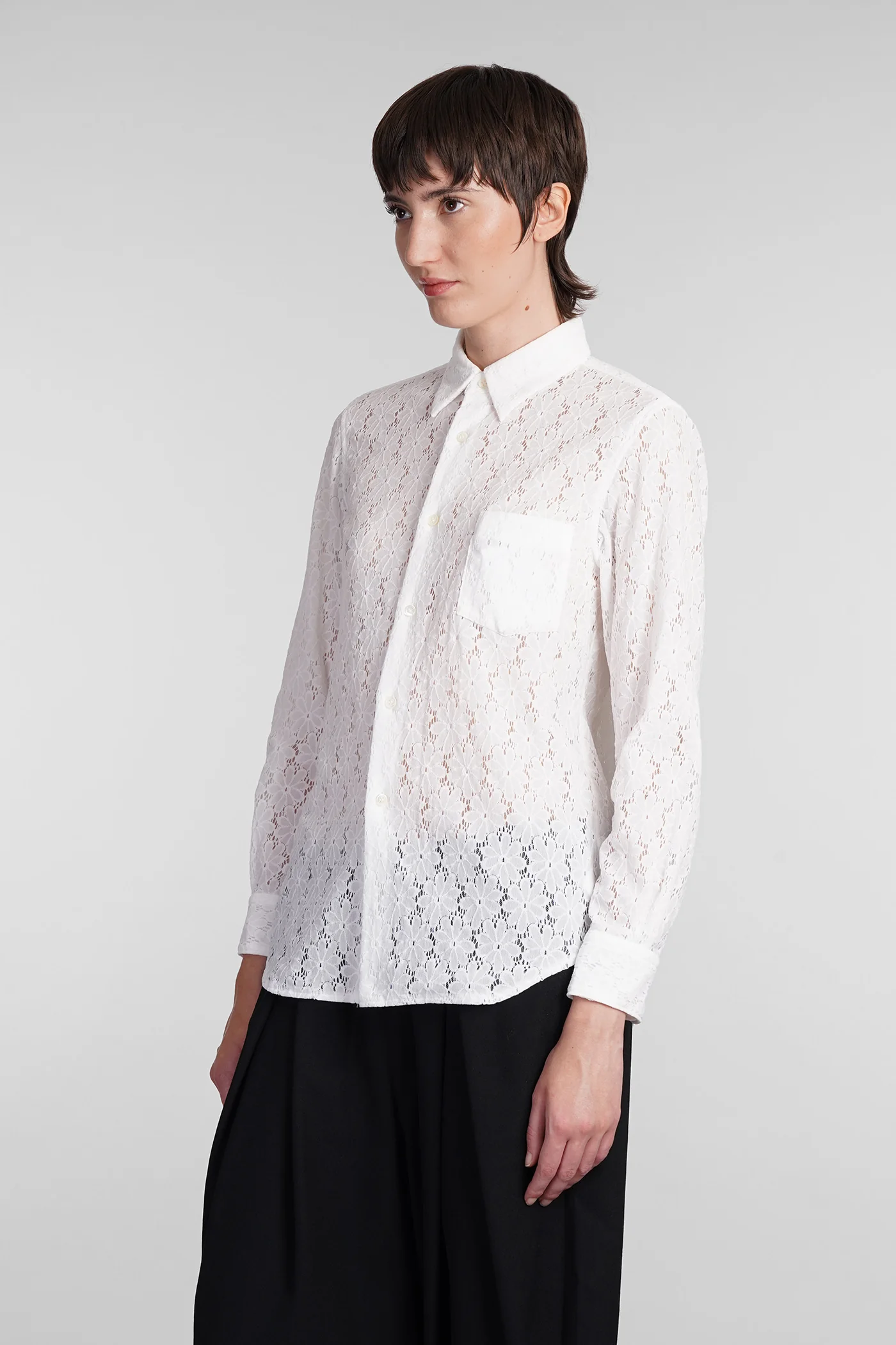 Shirt in white nylon - Image 4
