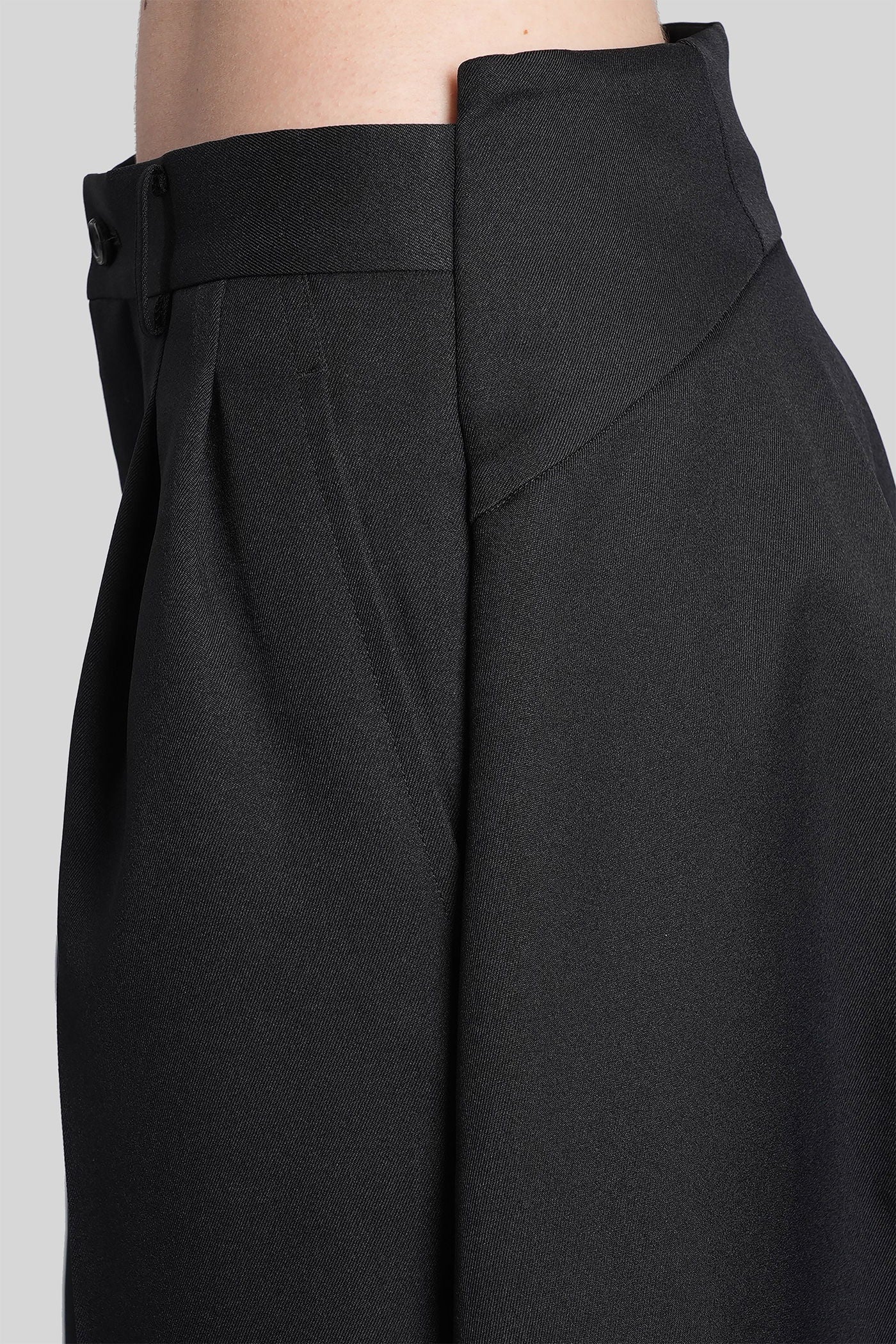 Shorts in black polyester - Image 5
