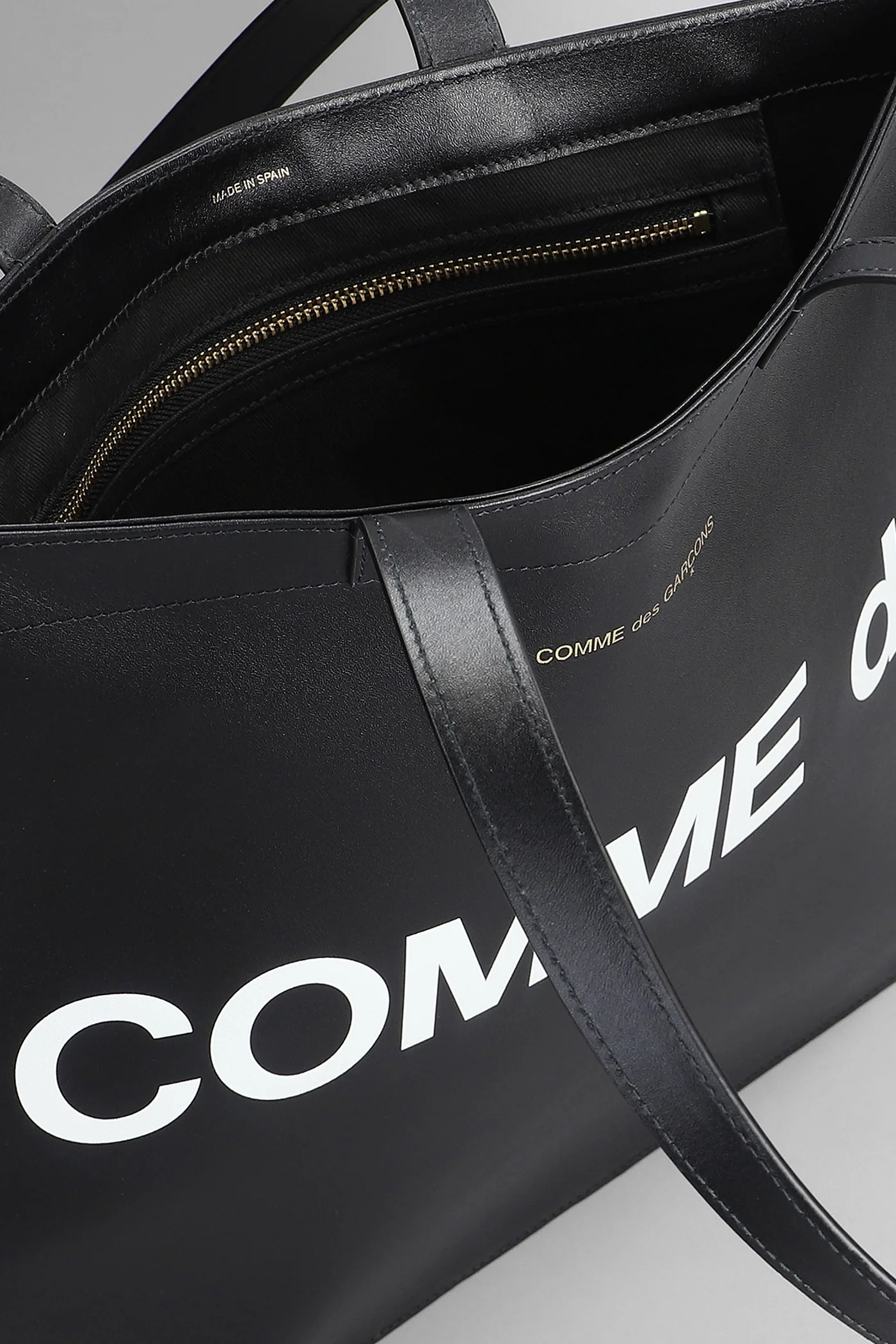 Tote in black leather - Image 4