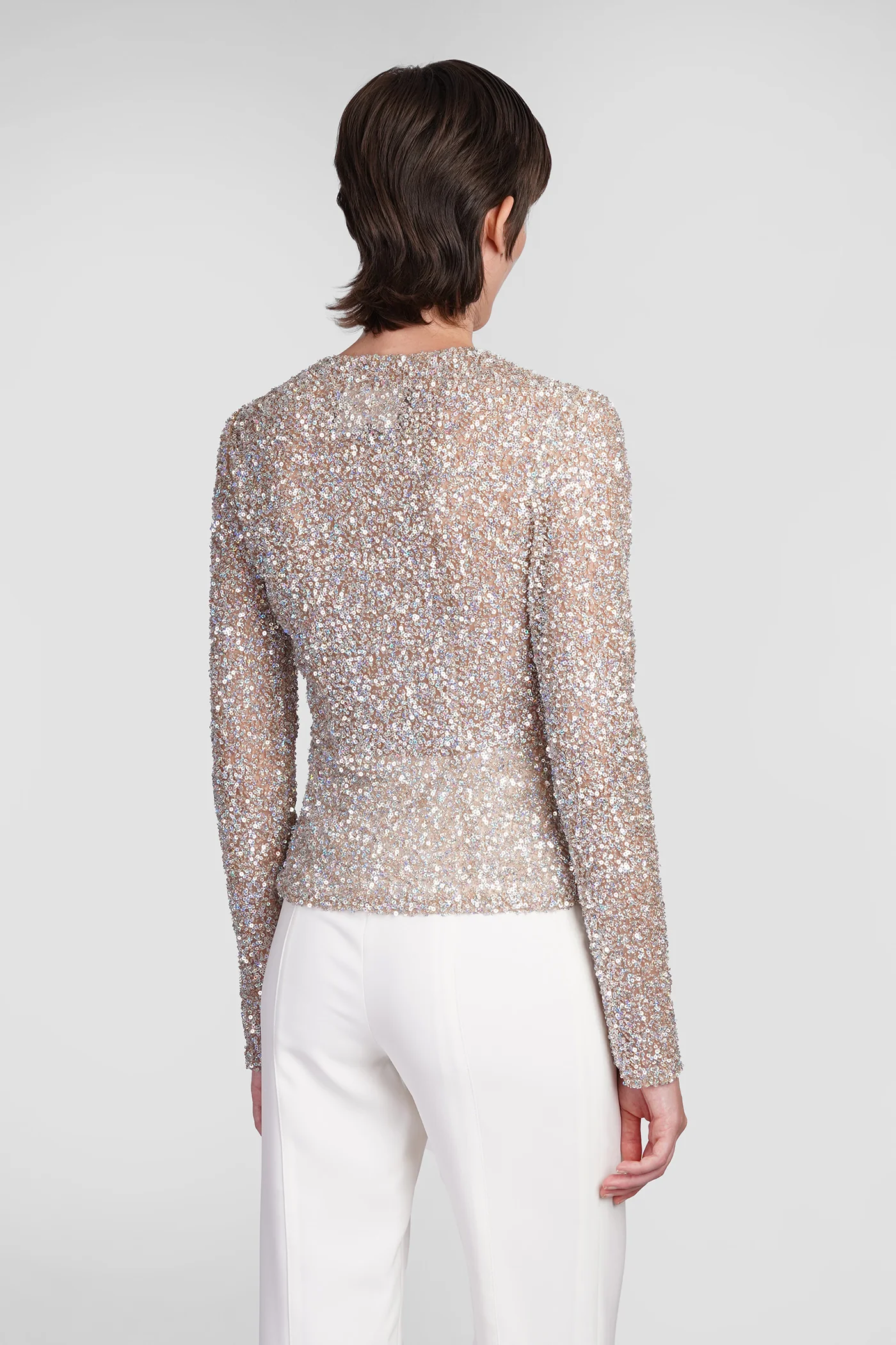 Noa Topwear in gold polyester - Image 3
