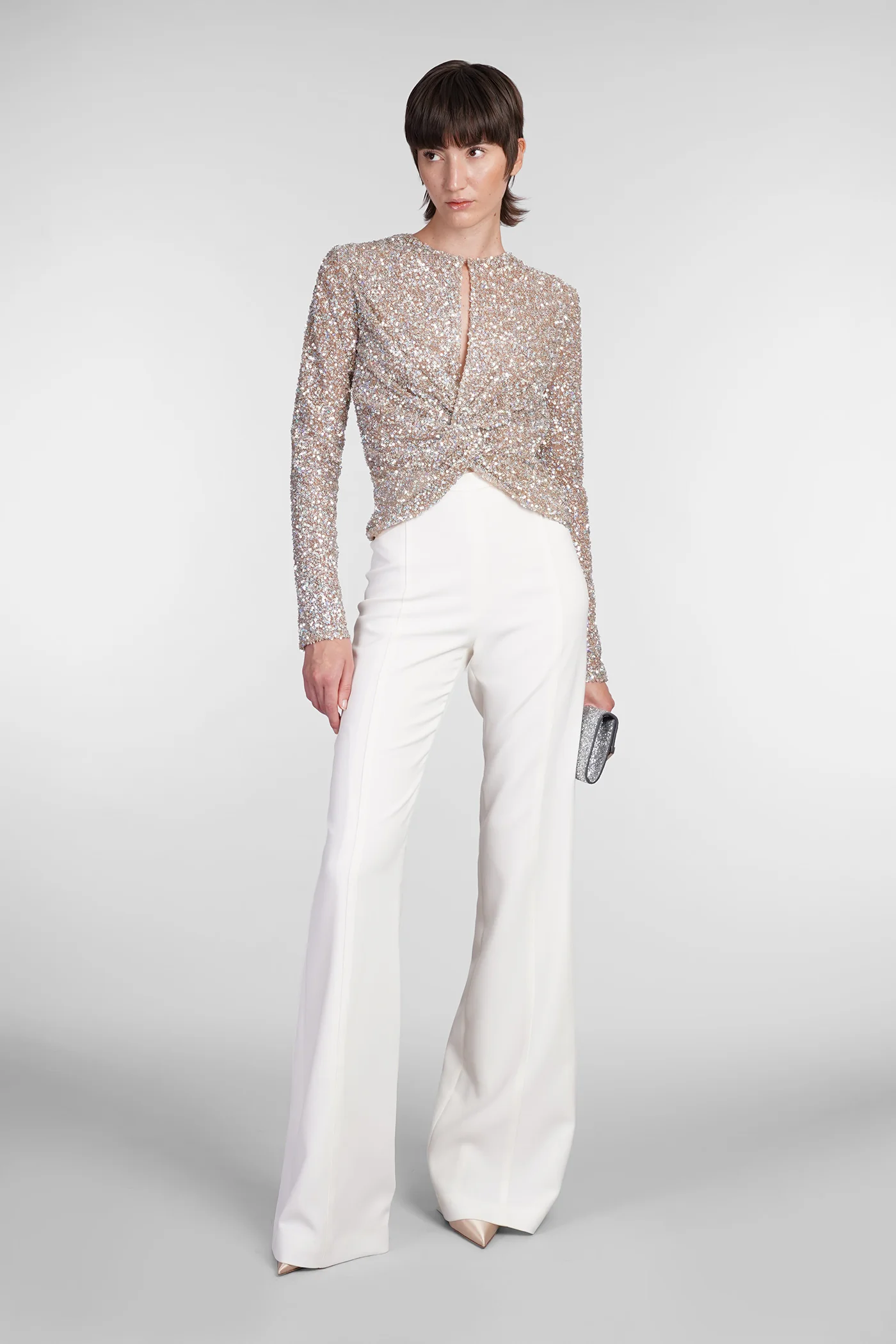 Rimi Pants in beige polyester - Image 2