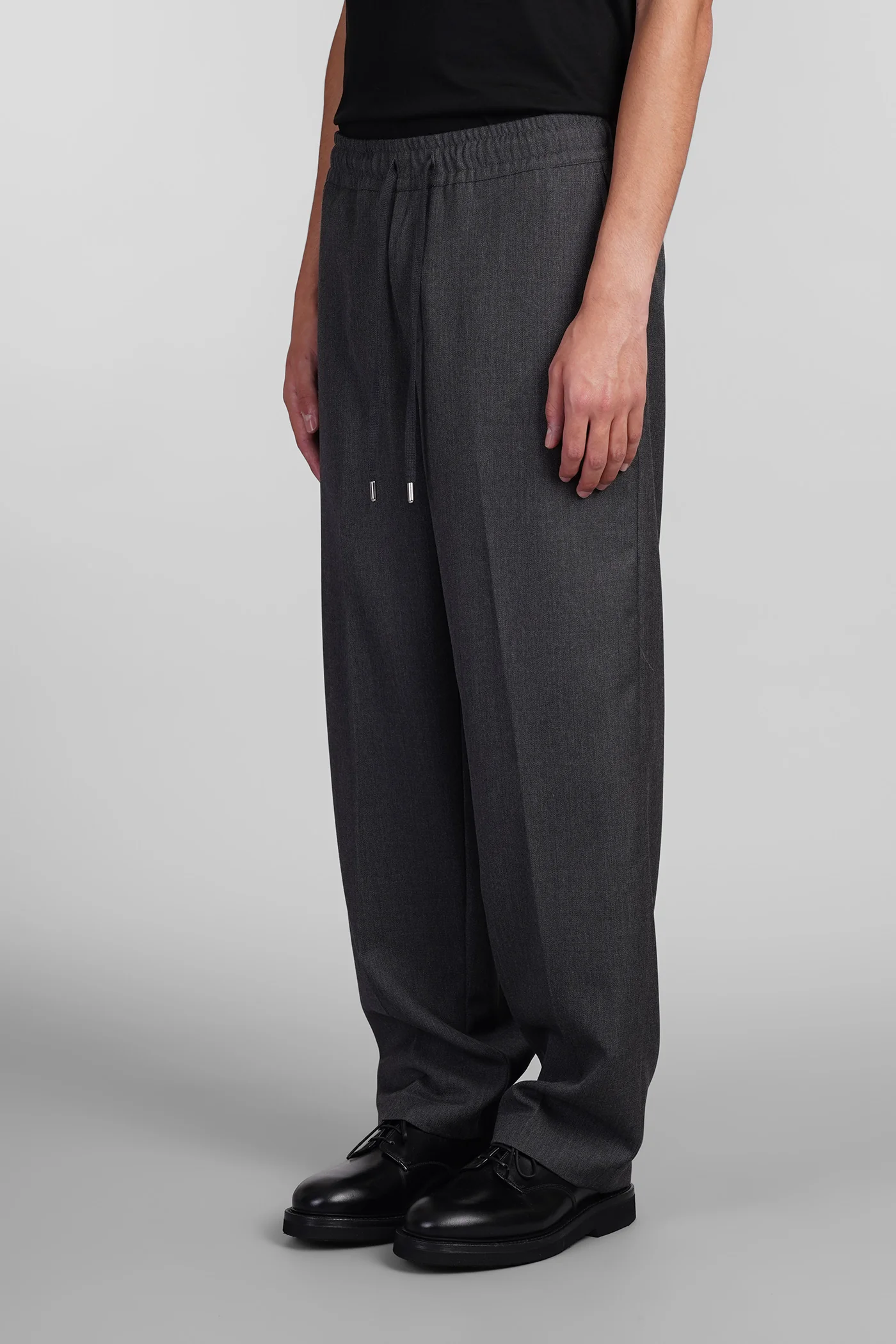 Pajama Pants in grey wool - Image 4