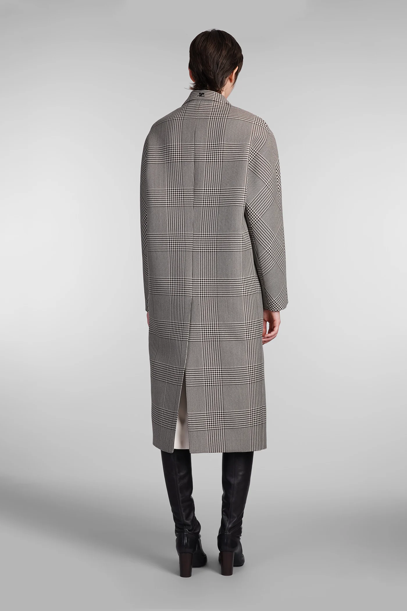 Coat in beige wool - Image 3