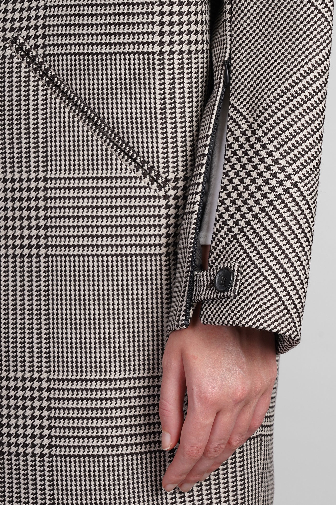 Coat in beige wool - Image 5
