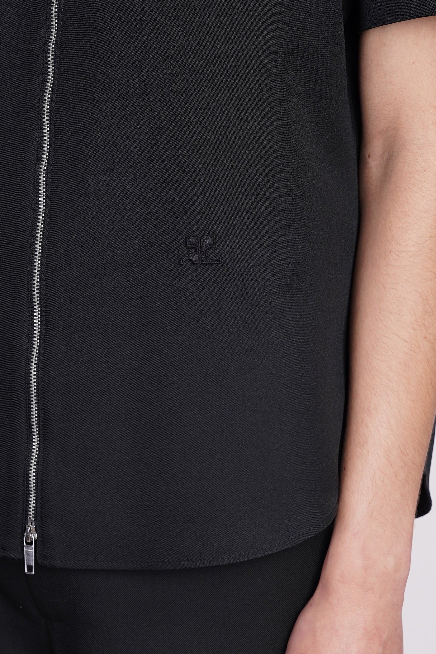 Shirt in black polyester - Image 5