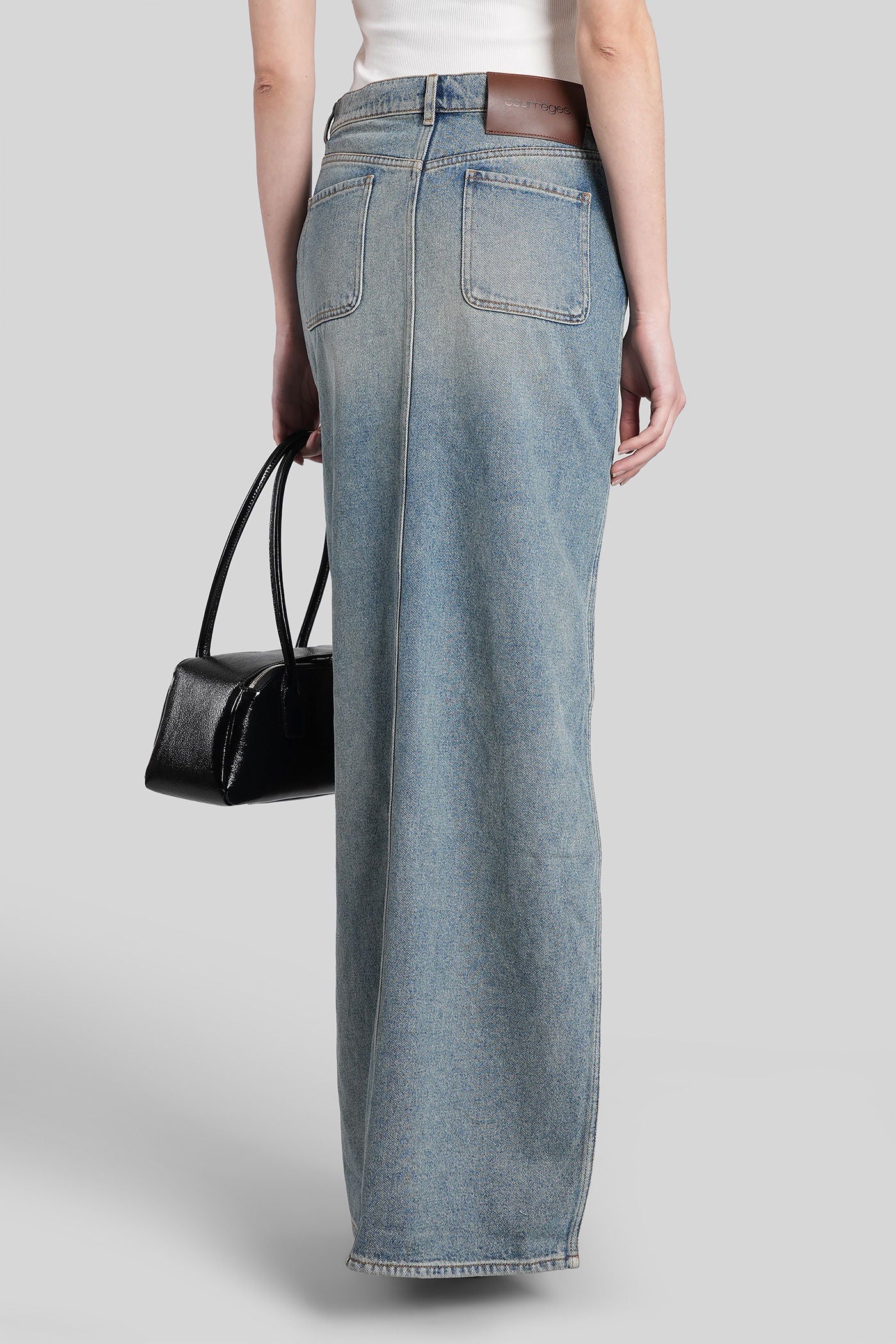 Skirt in blue cotton - Image 3