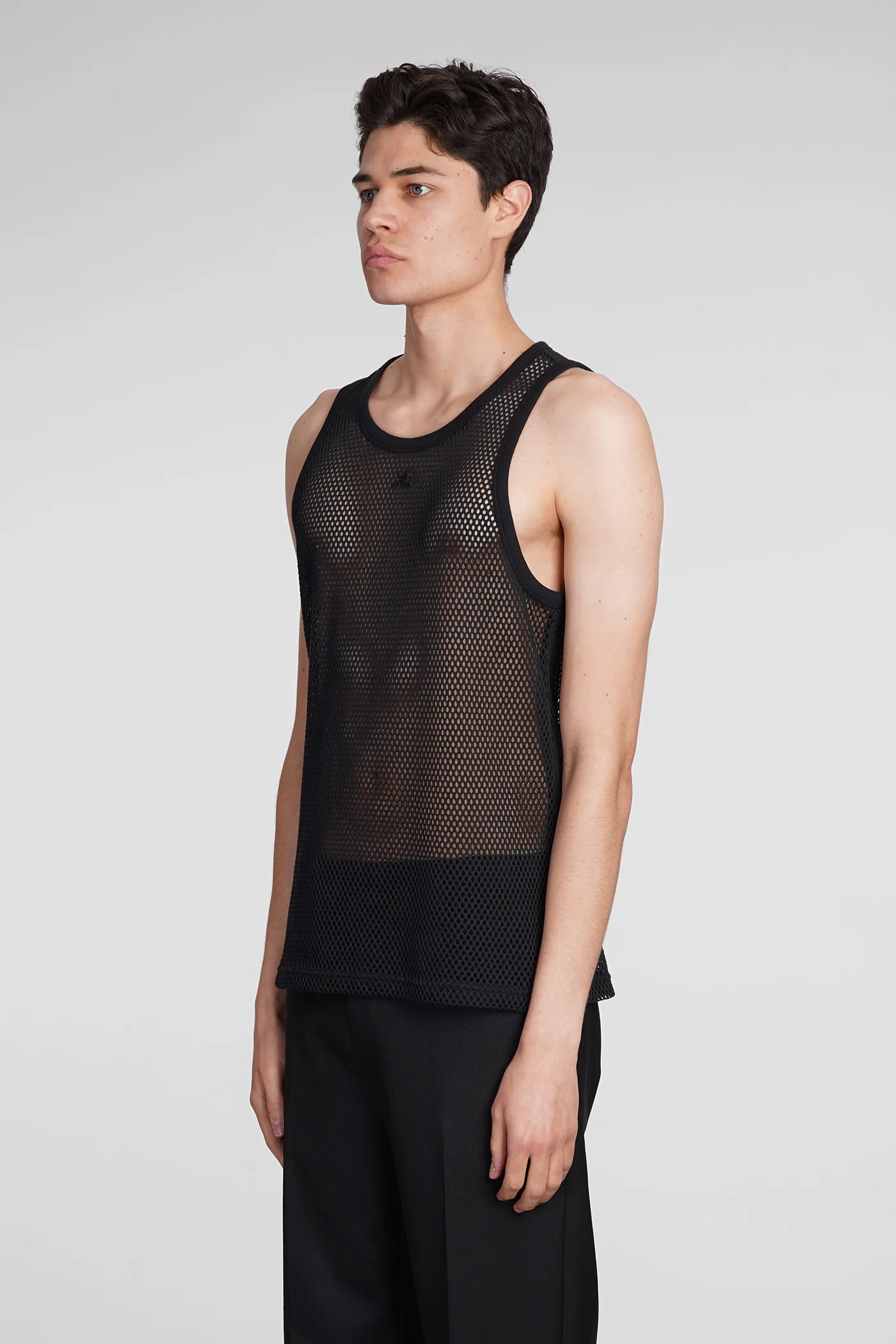 tank Top in black cotton - Image 4