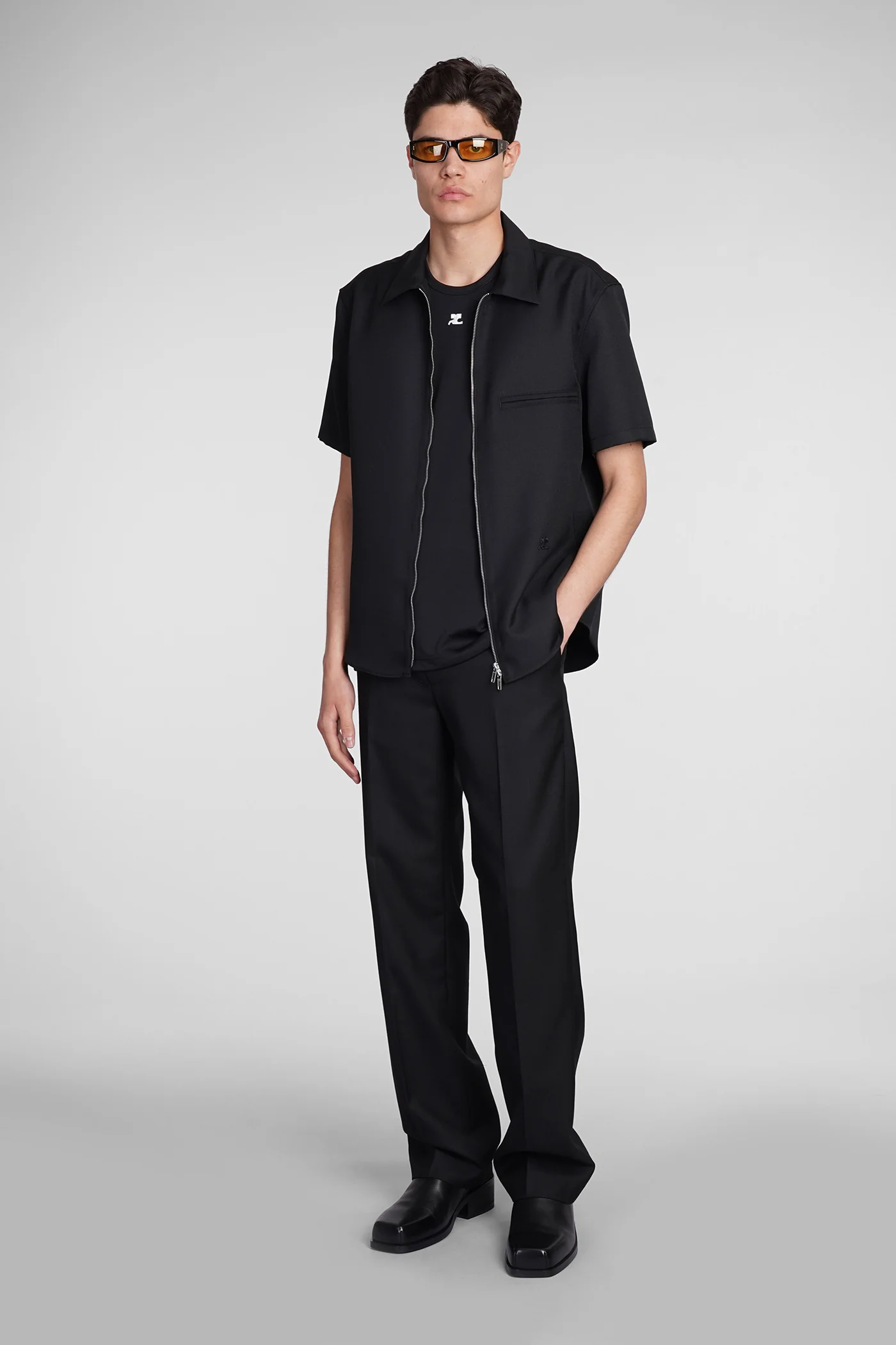 tank Top in black polyester - Image 2