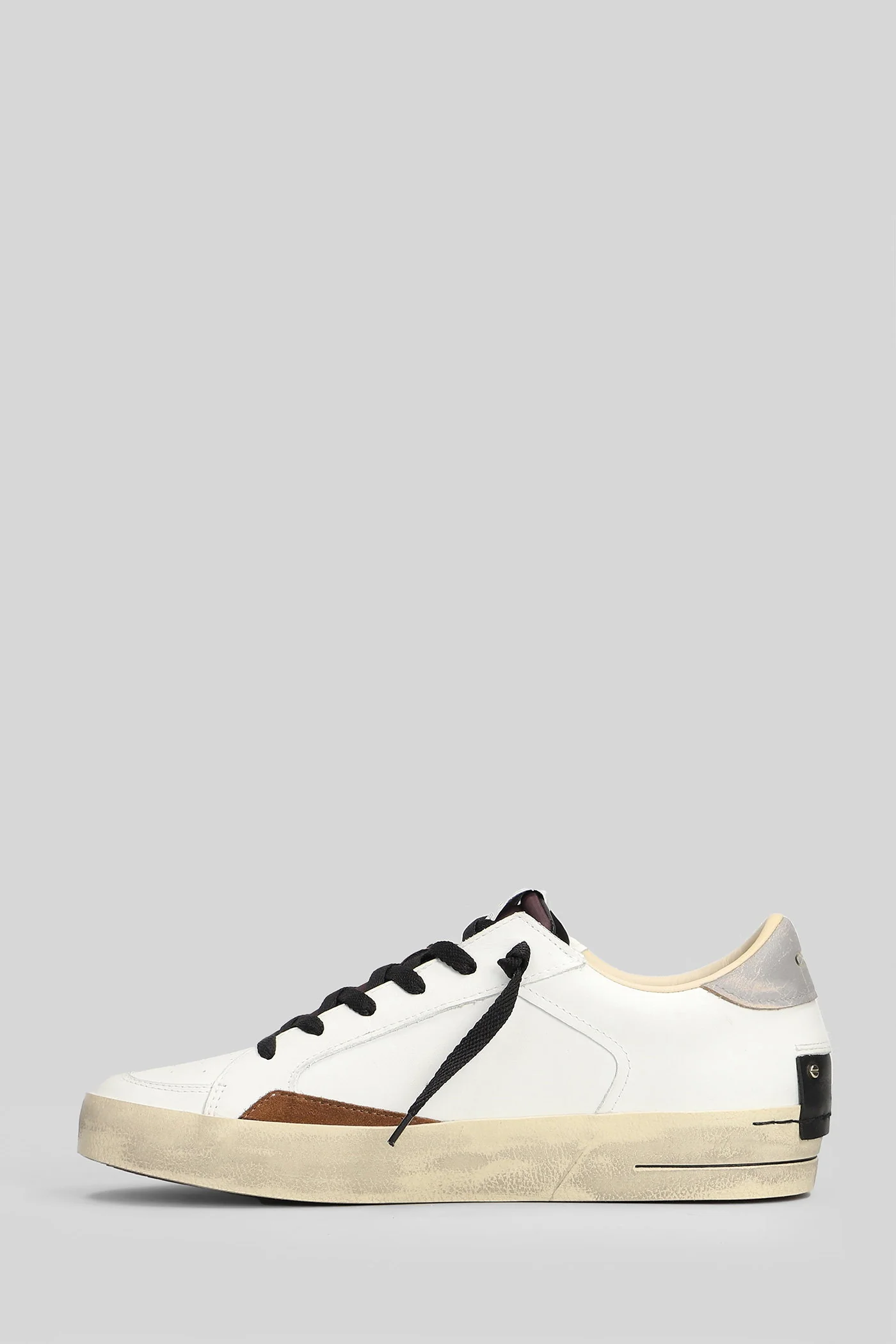 Sk8 Deluxe Sneakers in white leather - Image 3