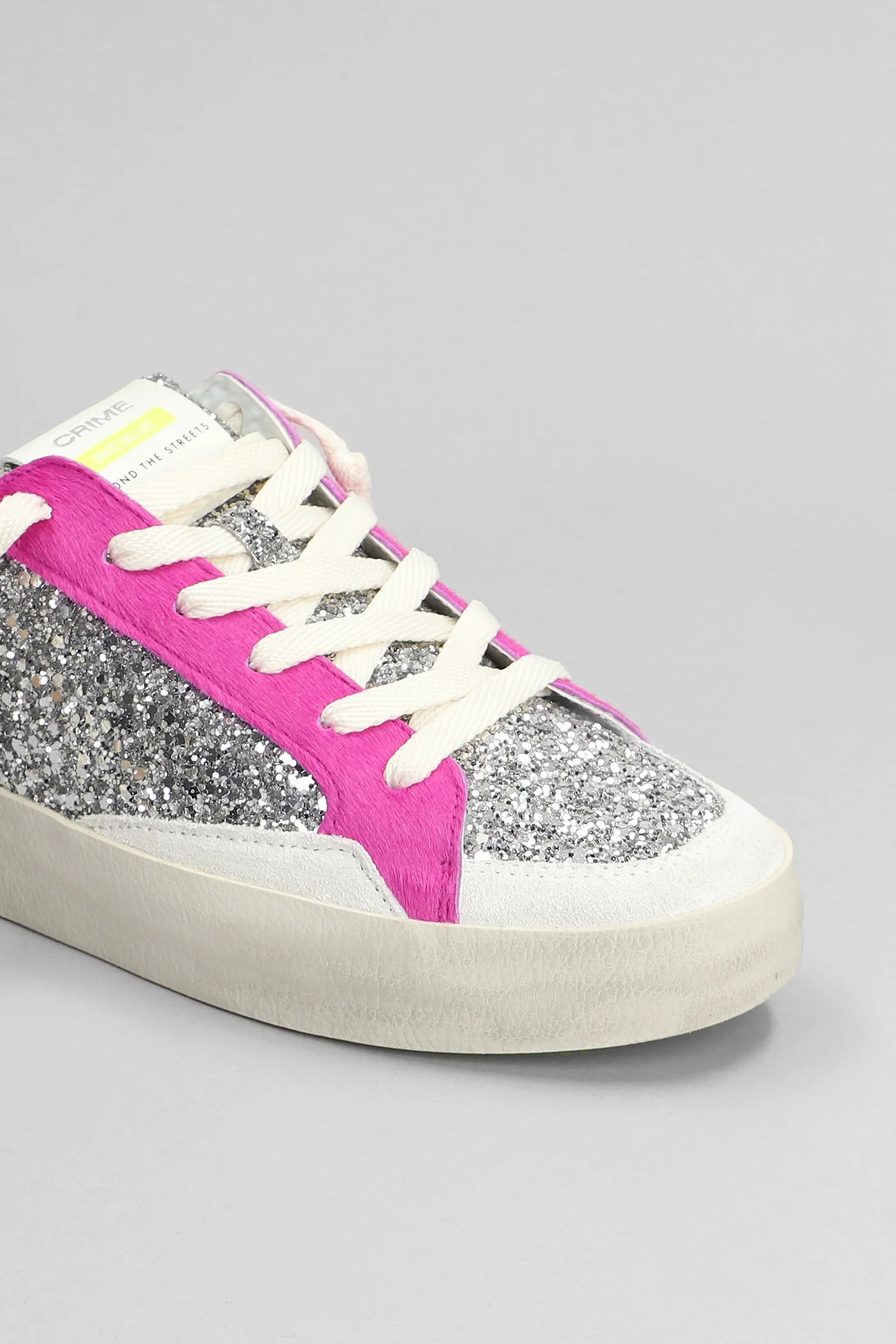 Sneakers in silver glitter - Image 5