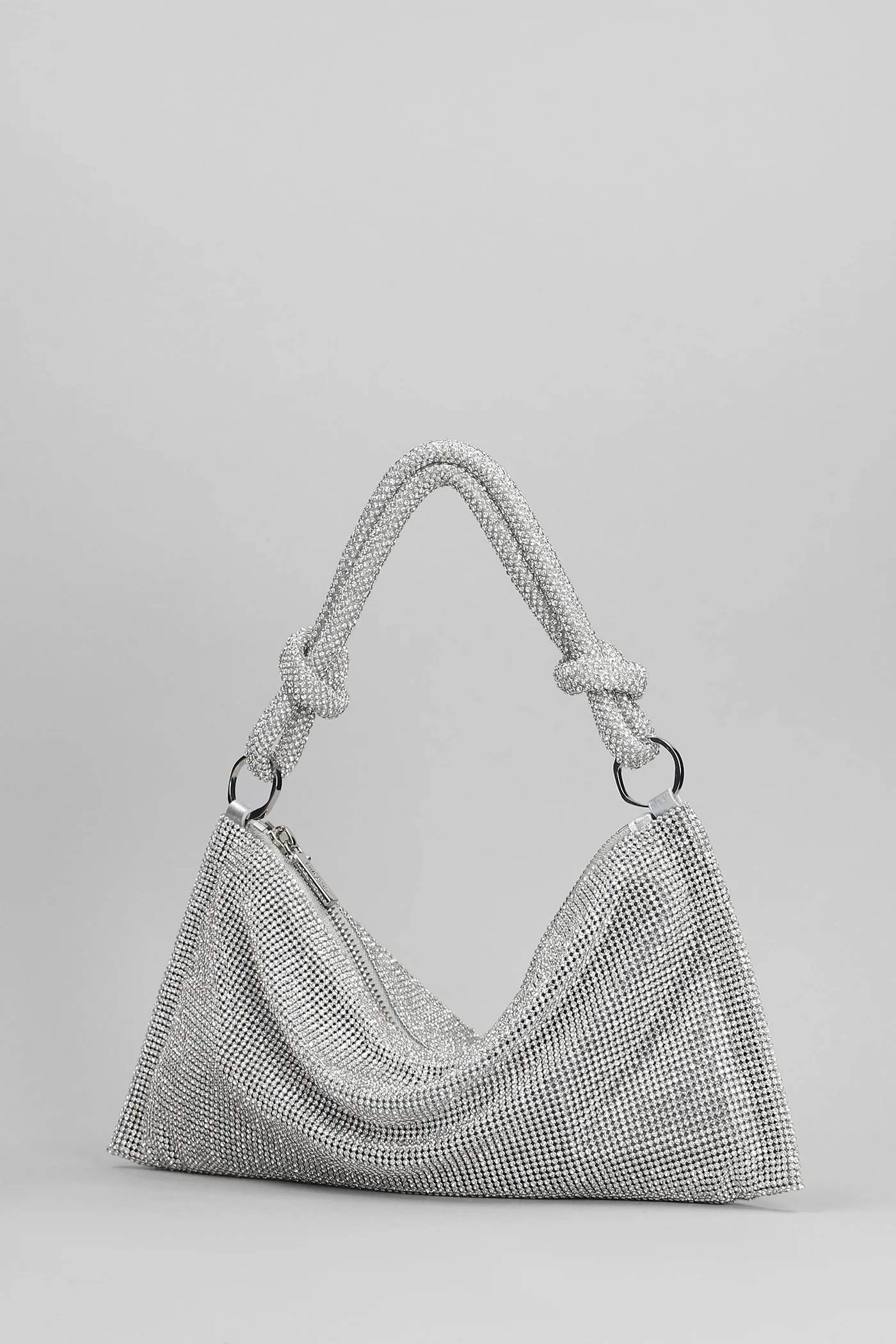 Hera nano Hand bag in silver PVC - Image 2