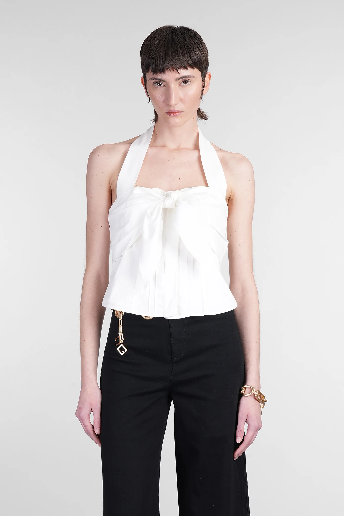 Liliana Topwear in white cotton