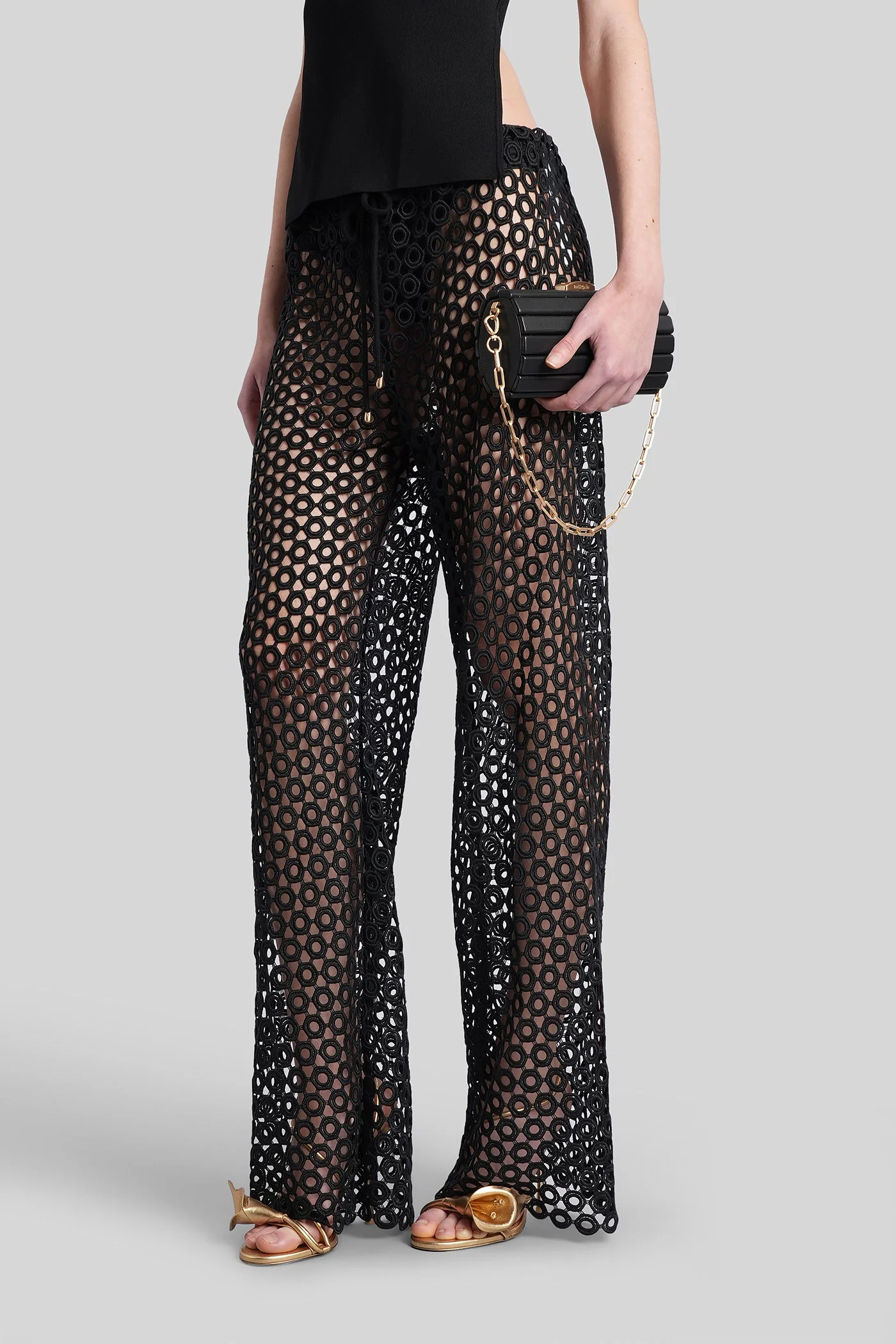 Nesza Pants in black polyester - Image 14