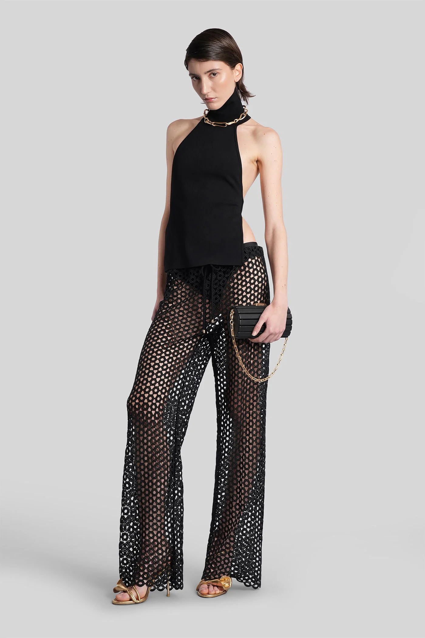Nesza Pants in black polyester - Image 27