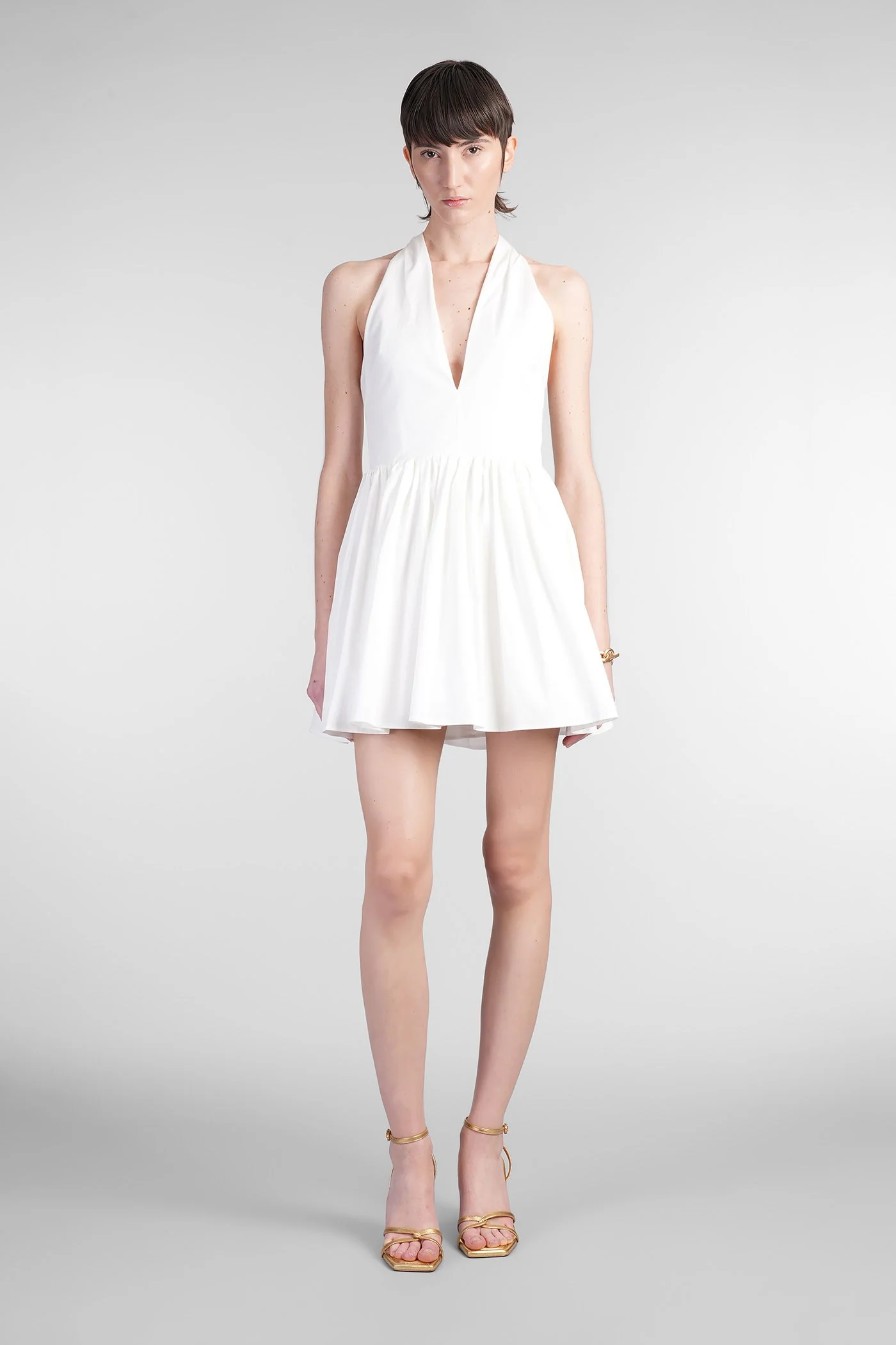 Zenobia Mini dress in white cotton