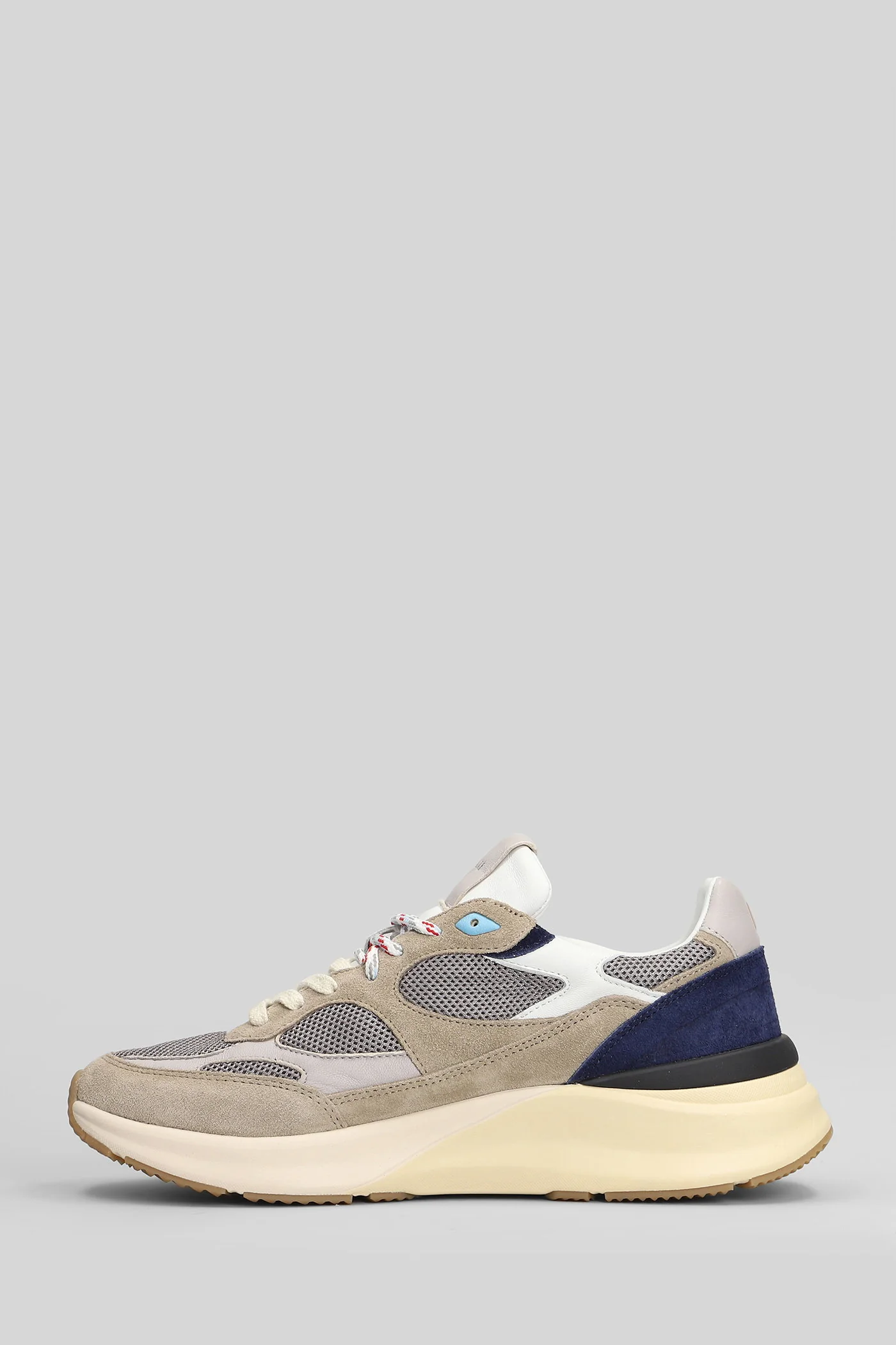 Fuga 20 Colored Sneakers in taupe Suede and fabric - Image 3