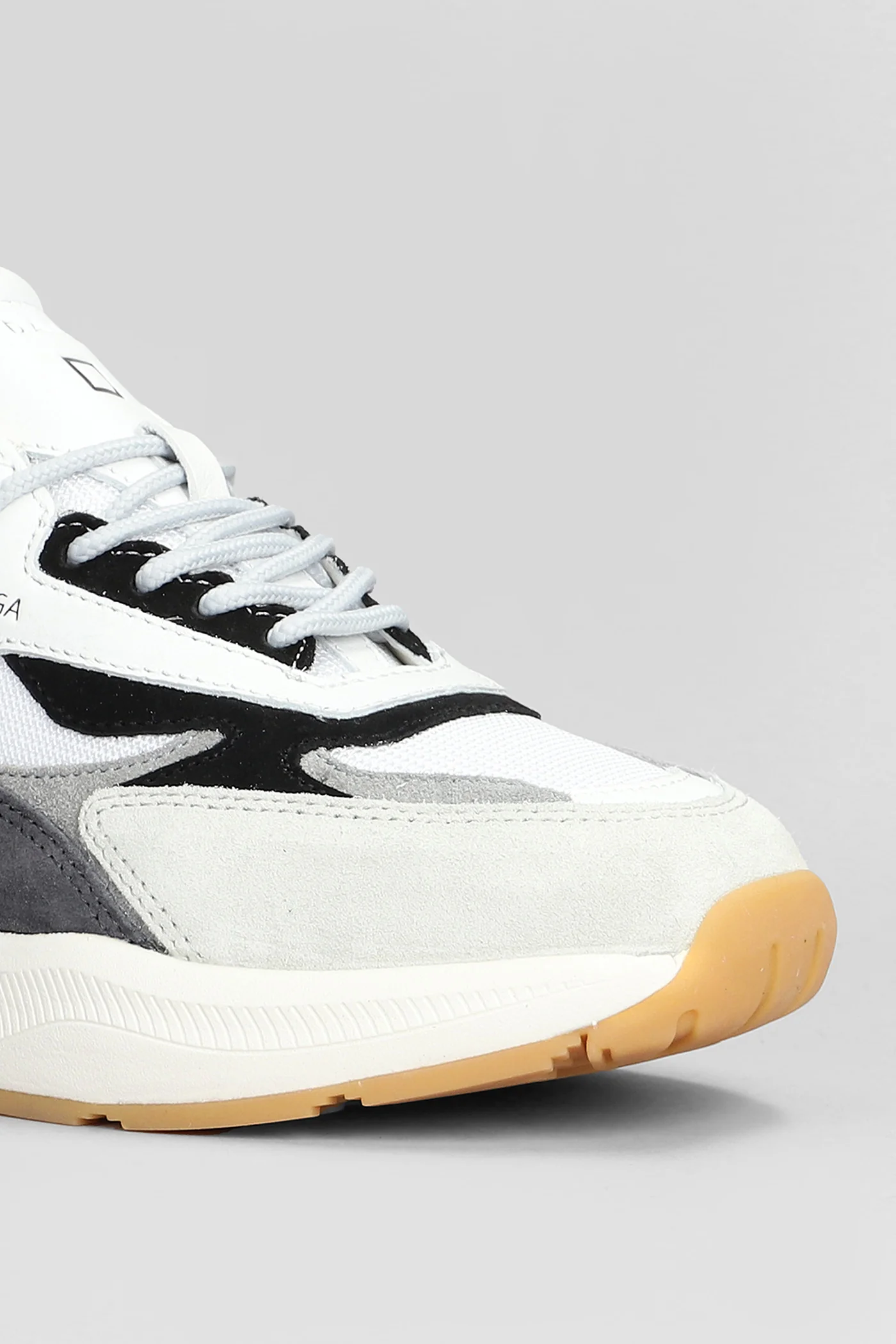 Fuga Sneakers in white Suede and fabric - Image 5