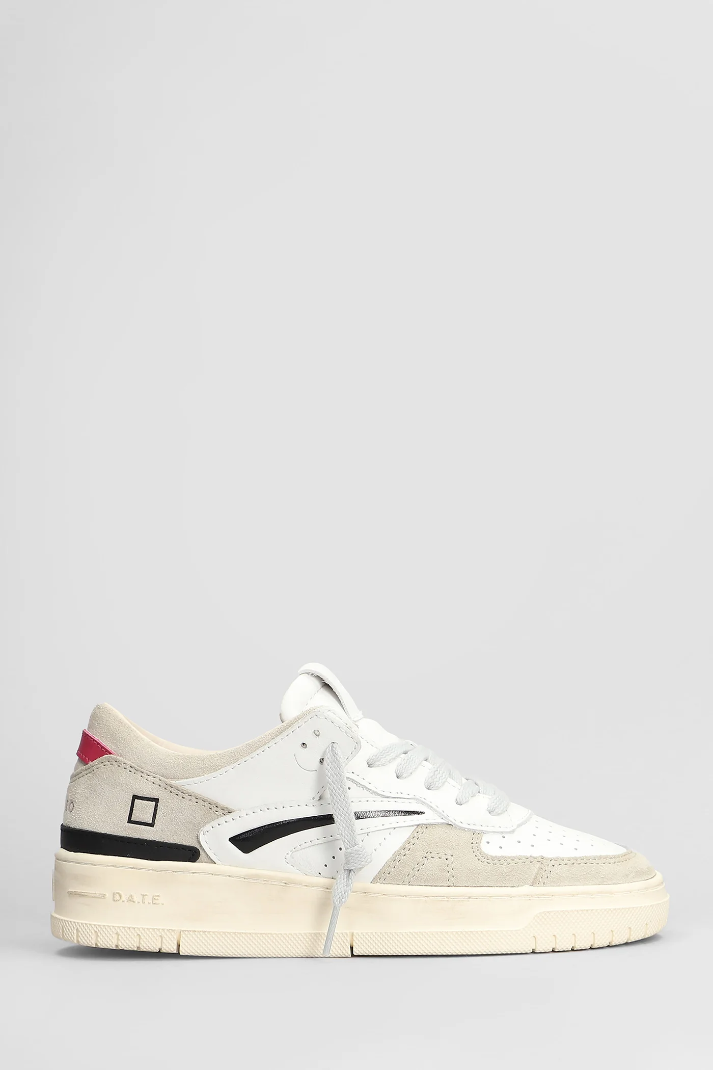 Torneo Sneakers in white suede and leather