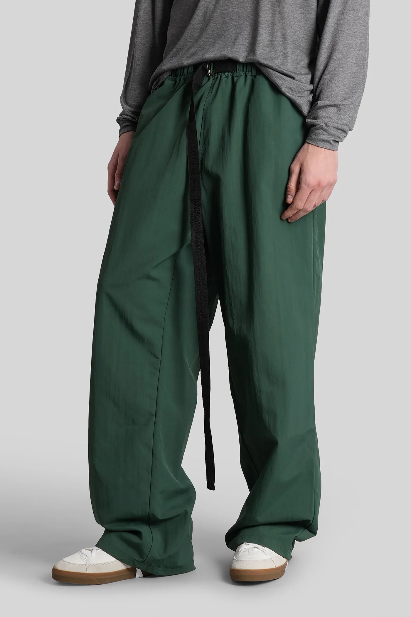 Brooklyn Pants in green polyamide - Image 4