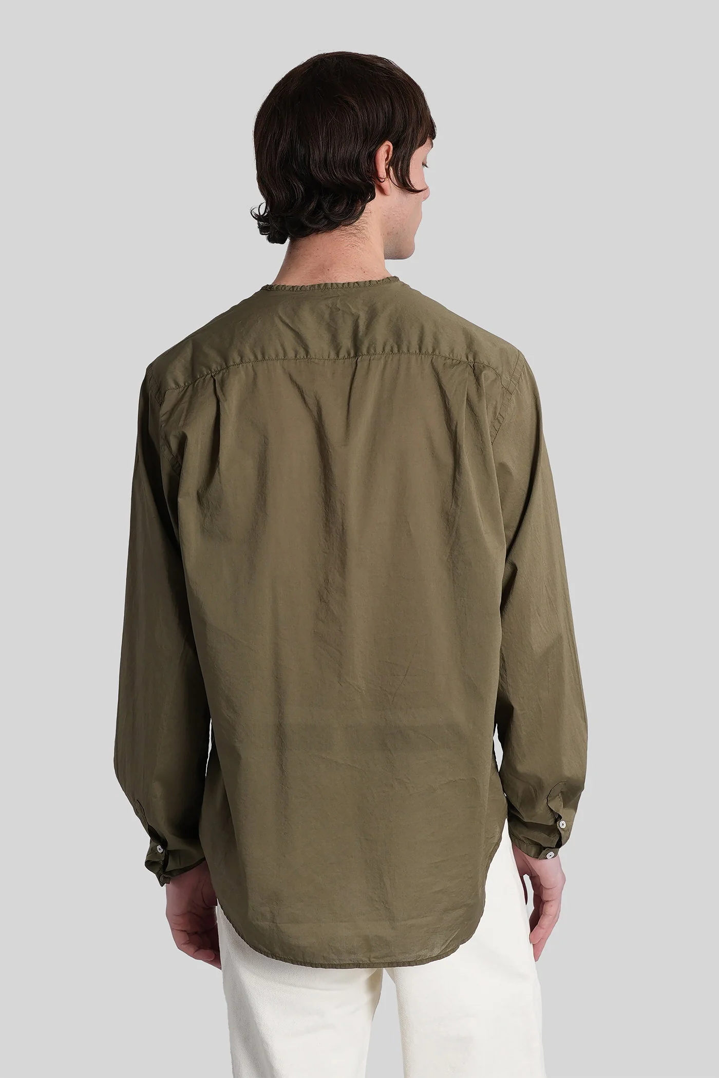 Euclide Shirt in green cotton - Image 3