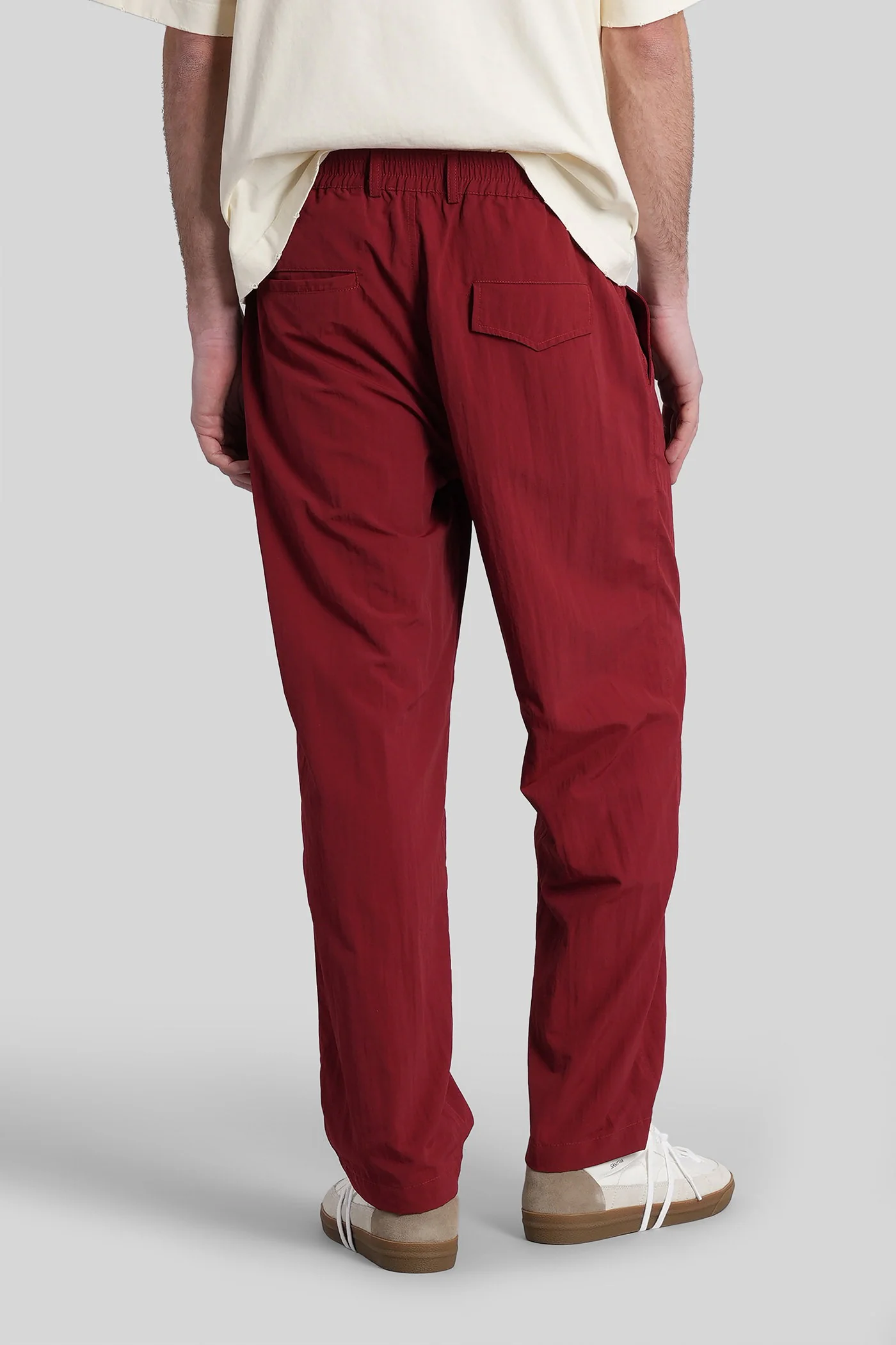 Gerard Pants in red polyamide - Image 3