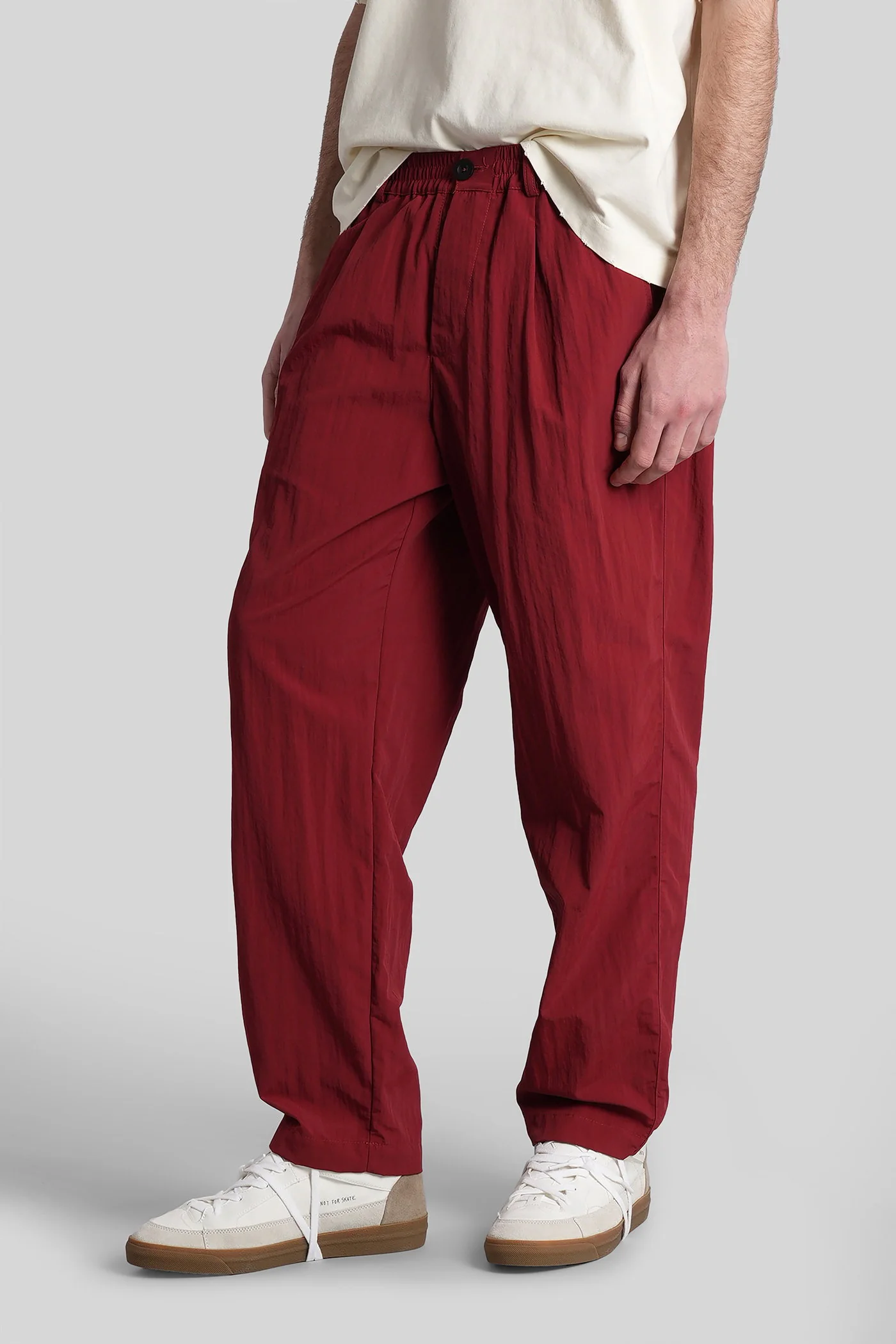 Gerard Pants in red polyamide - Image 4