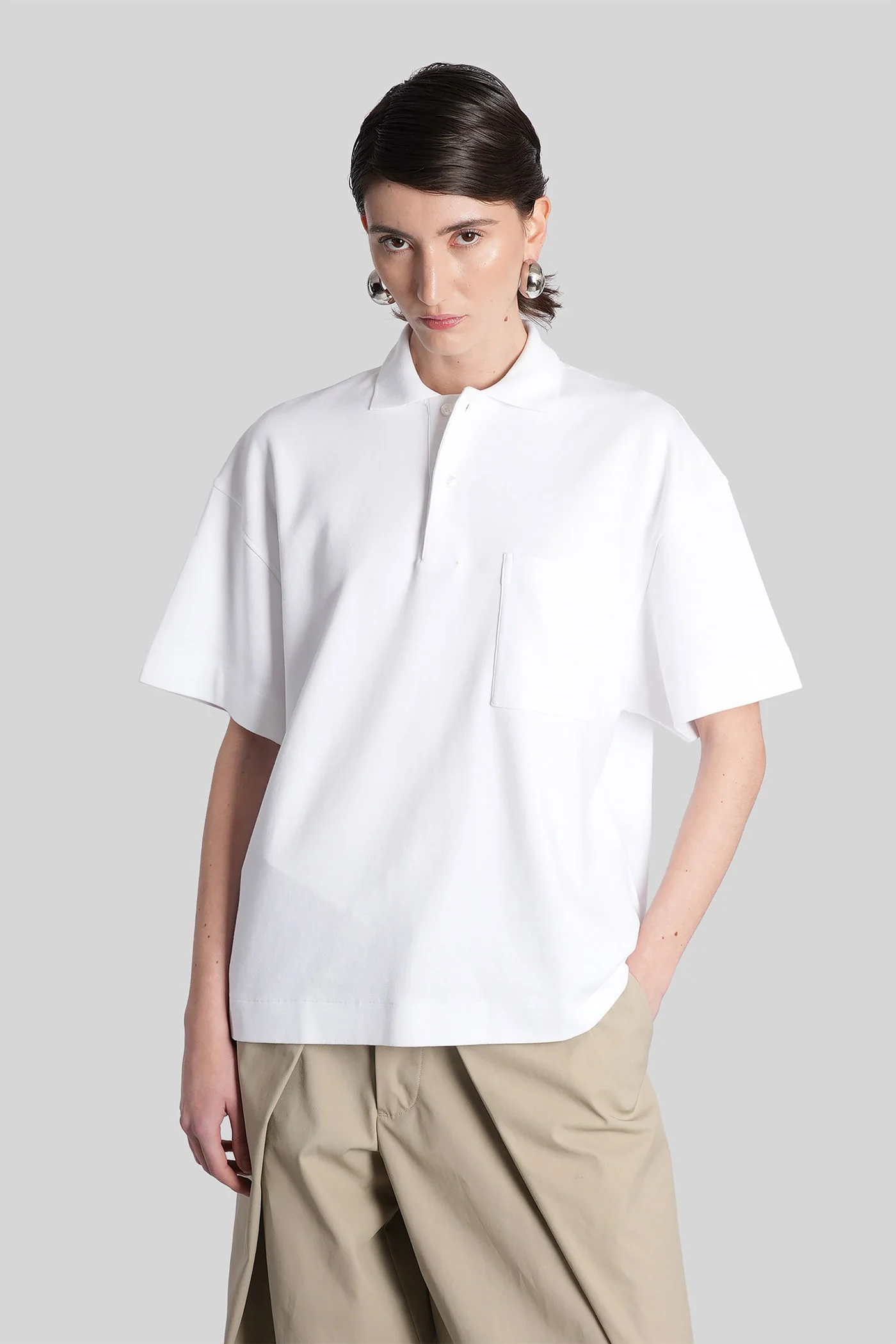 Cole Polo in white cotton