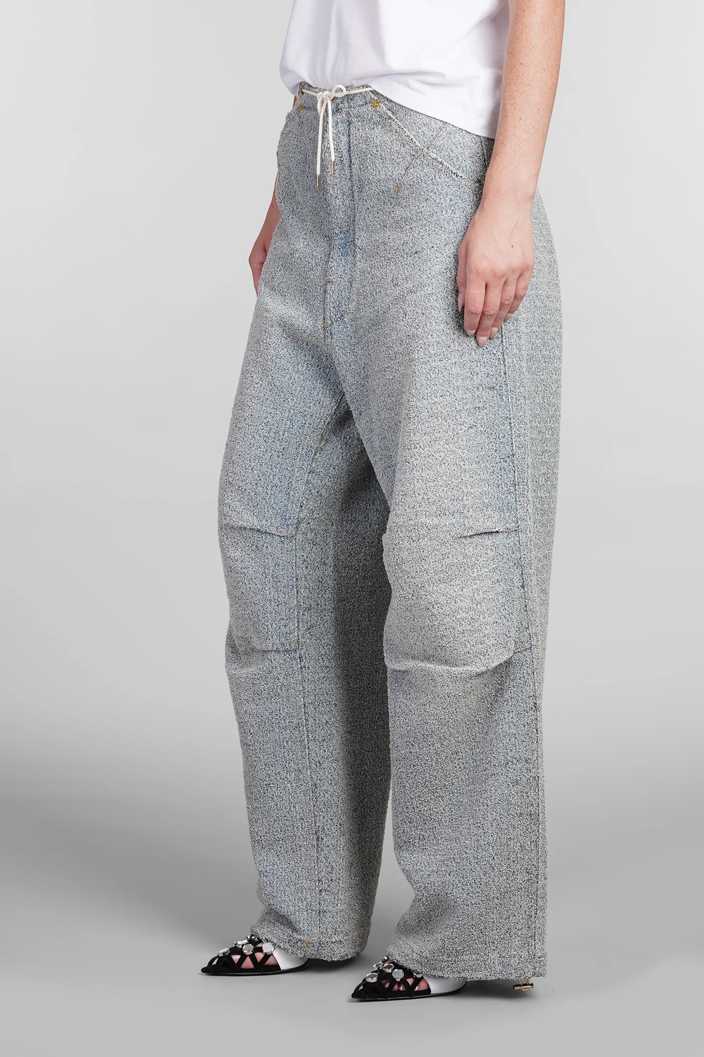Daisy Jeans in cyan cotton - Image 4