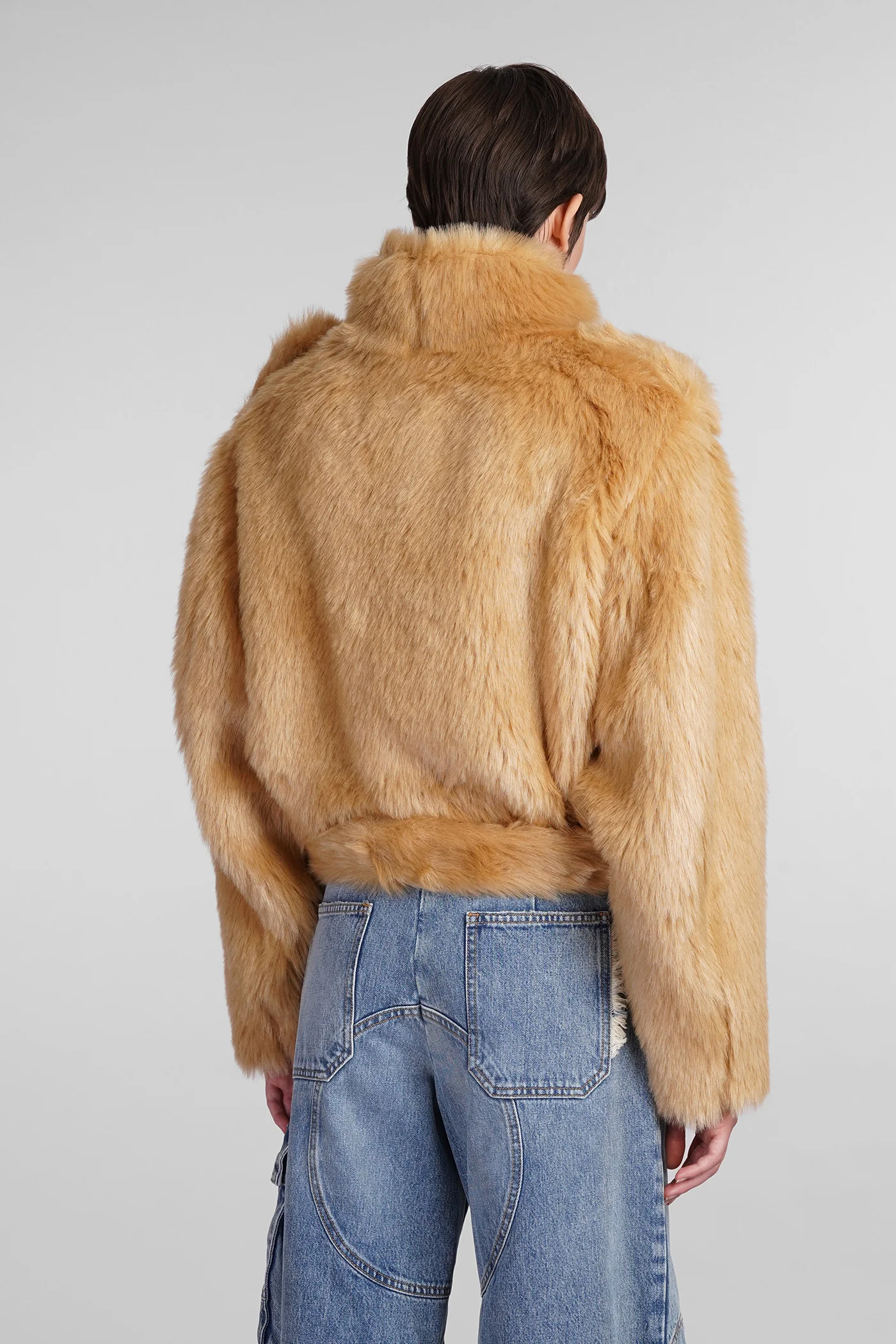 Hunter Fur & Shearling in Camel Modacrylic - Image 3